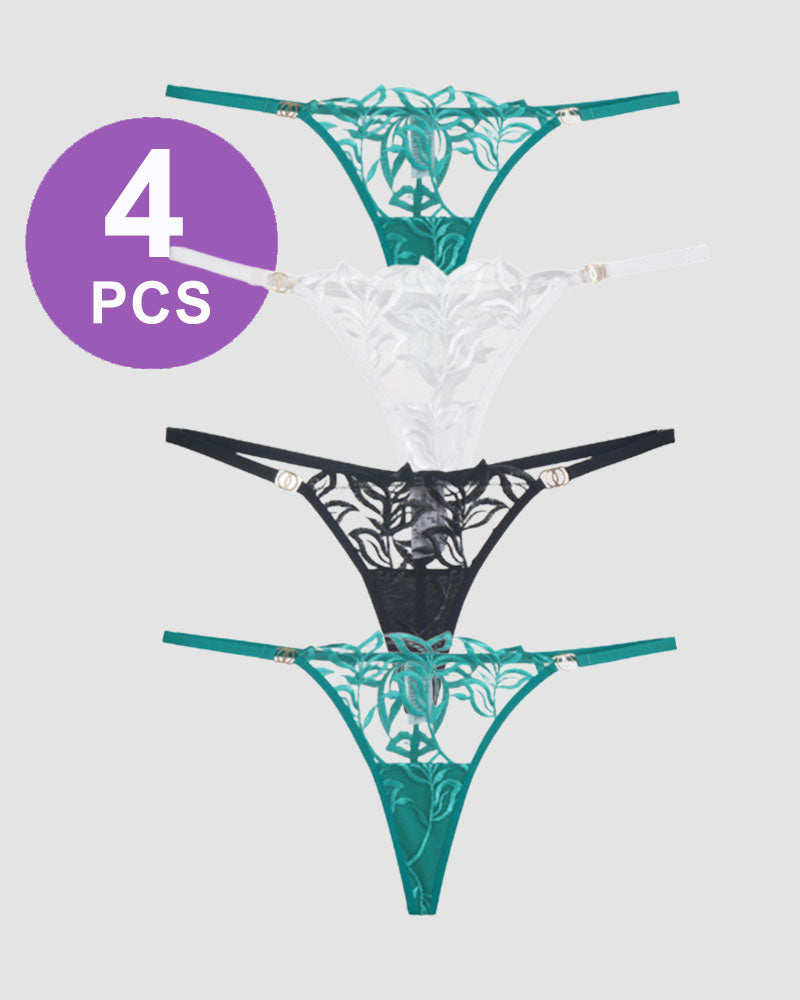 Embroidered Lace Thong Panty Set、mySite、bengalsvssteelers