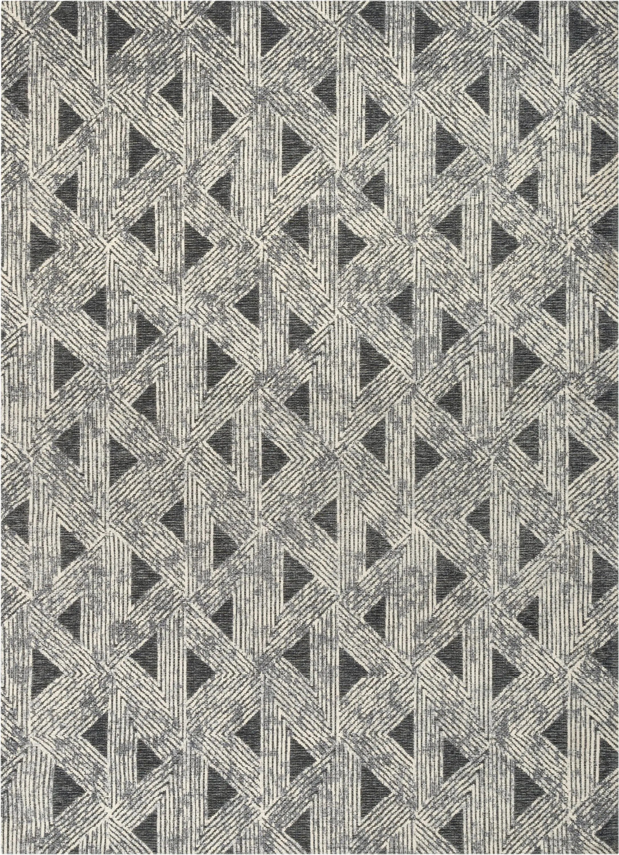 Veria Mid-Century Modern Geometric Grey 5'3 x 7'3 Kilim-Style Rug、mySite、gigharbornorthrealestate