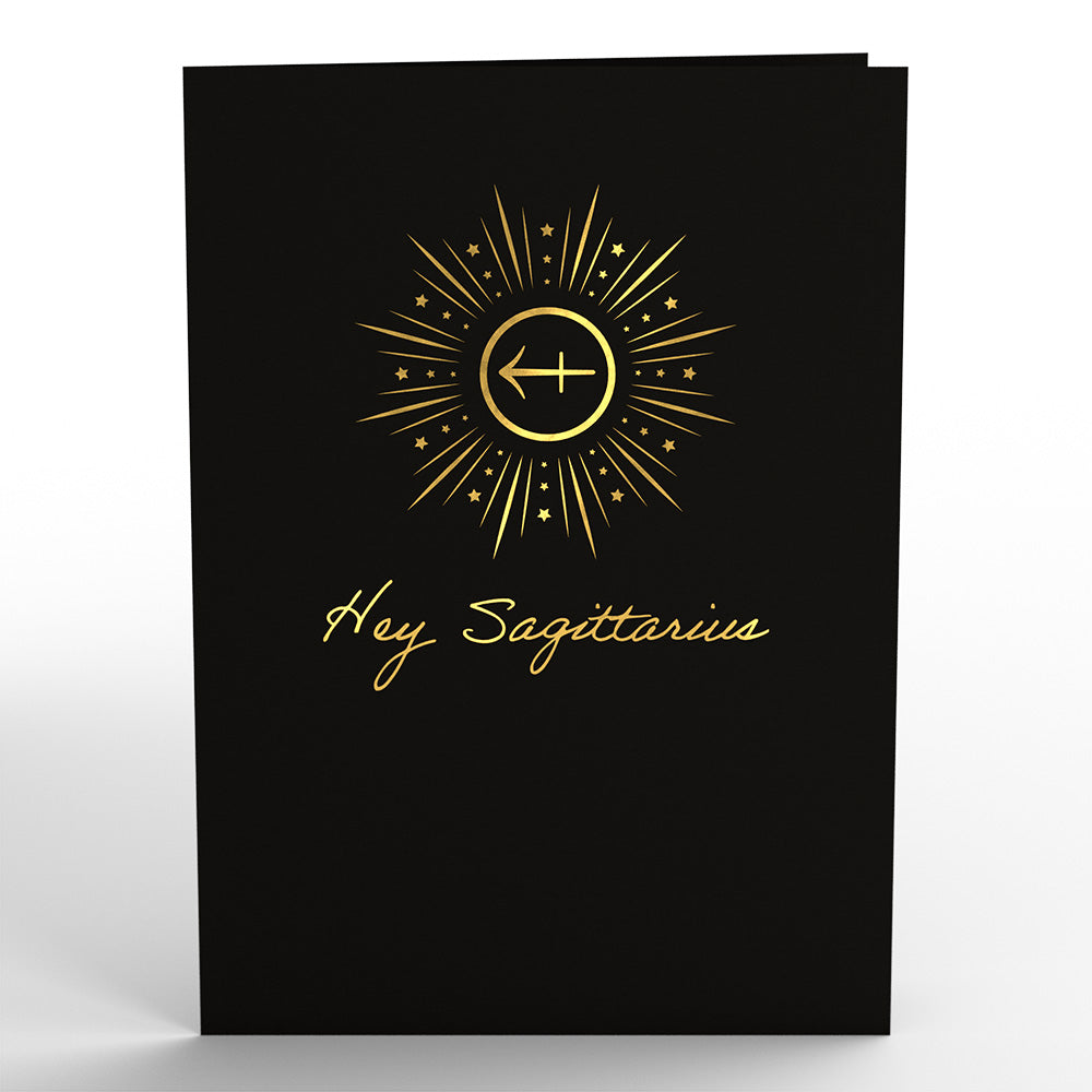 Sagittarius Zodiac Birthday Pop-Up Card、mySite、solidvoid