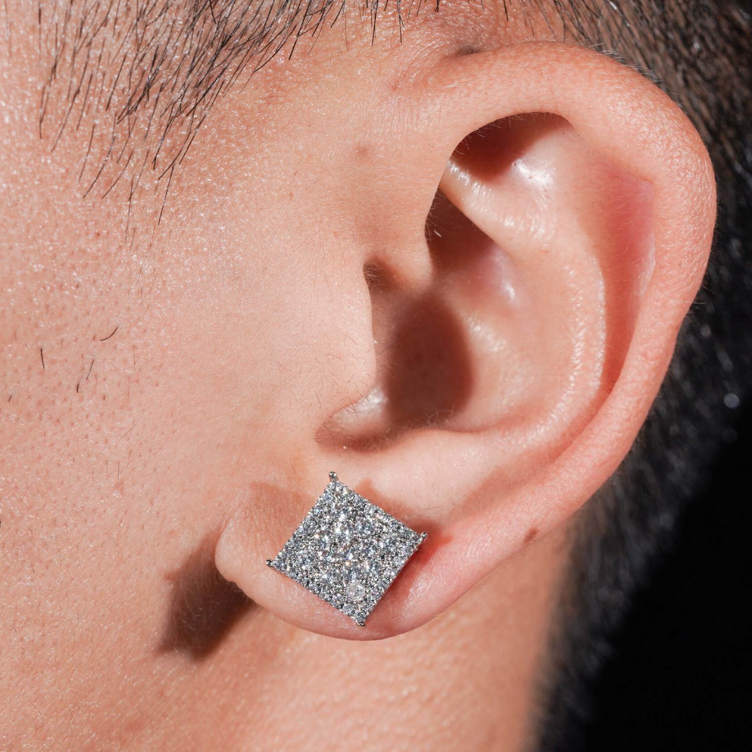 7MM VVS Square Pointer Earrings 14K Gold、mySite、hinf8tx79