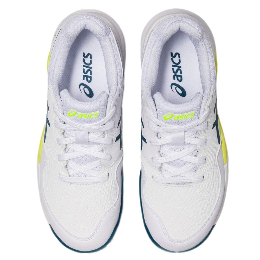 Asics Gel Resolution 9 GS Junior Tennis Shoe (White/Blue)