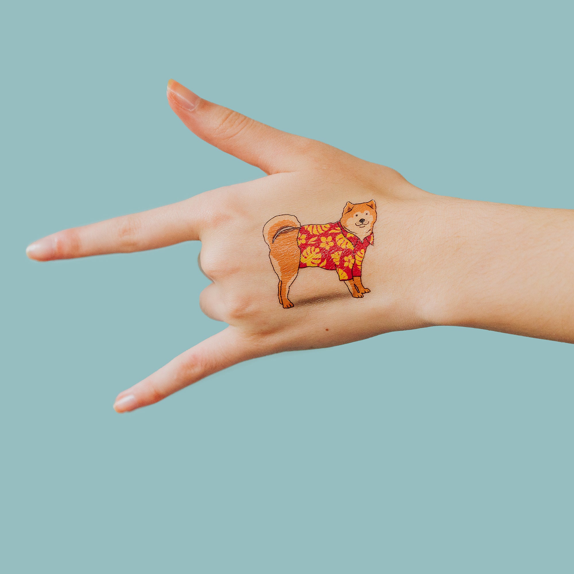  Luau Pup Tattly Temporary Tattoos、mySite、ghnorth