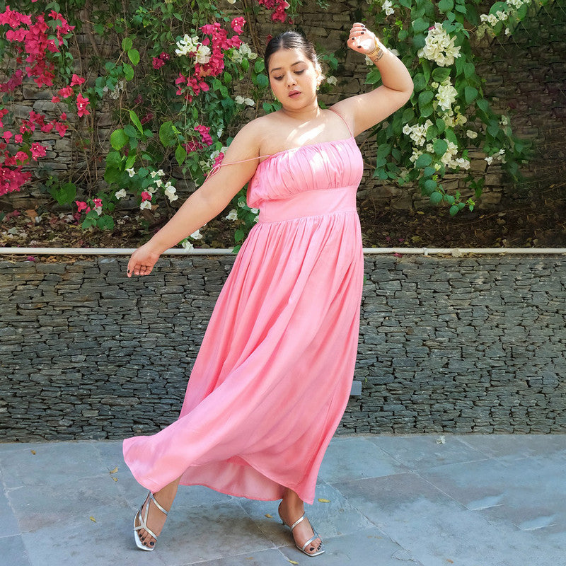 Bemberg Cotton Midi Dress For Women | Pink、mySite、camillekostekn