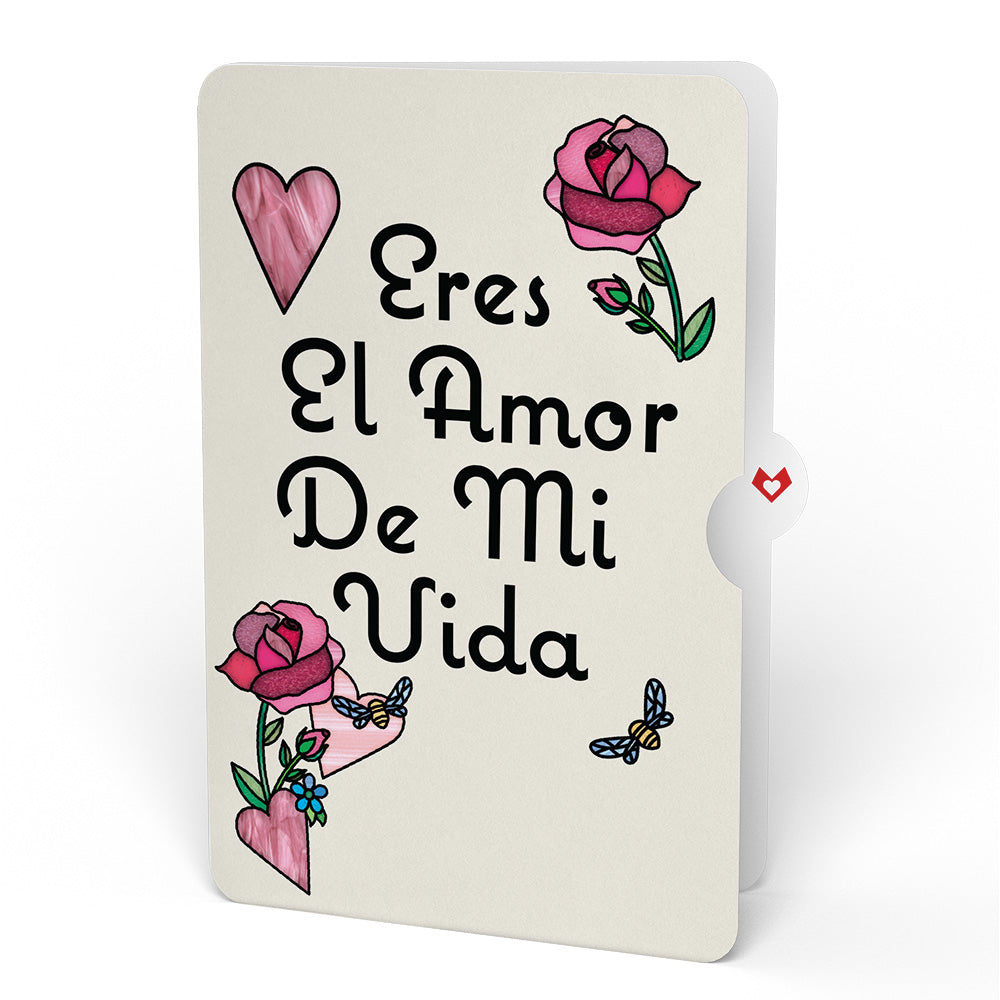 Bee Mine Suncatcher Eres El Amor De Mi Vida Valentine Pop-Up Card and Sentiment Set、mySite、solidvoid