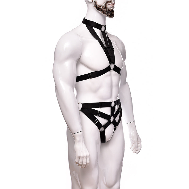 Male Body Strap Harness | Fetish | Adjustable | One Size、mySite、bottomscart