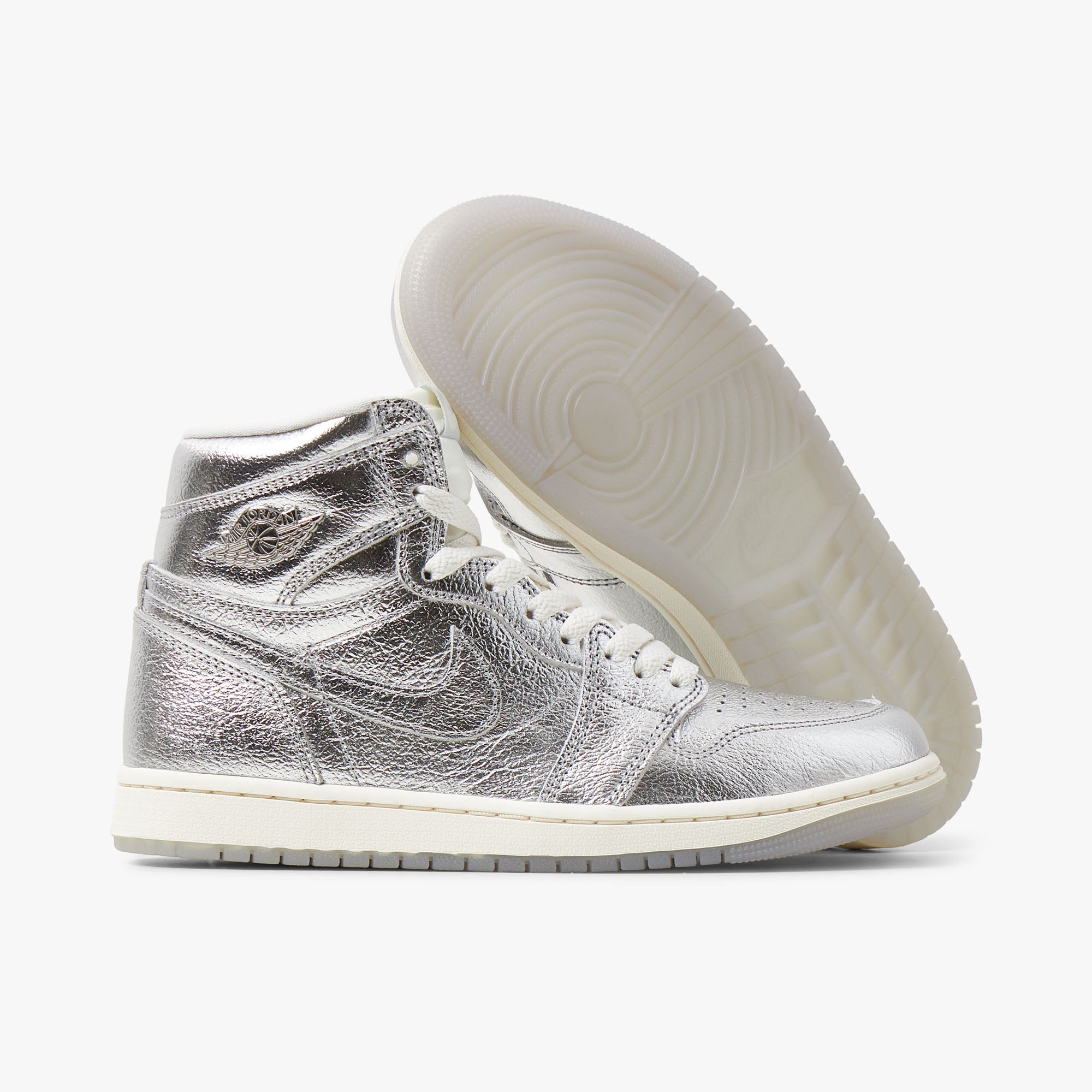  Jordan Women's 1 Retro High OG Metallic Silver / Photon Dust - Sail、mySite、merchandisen