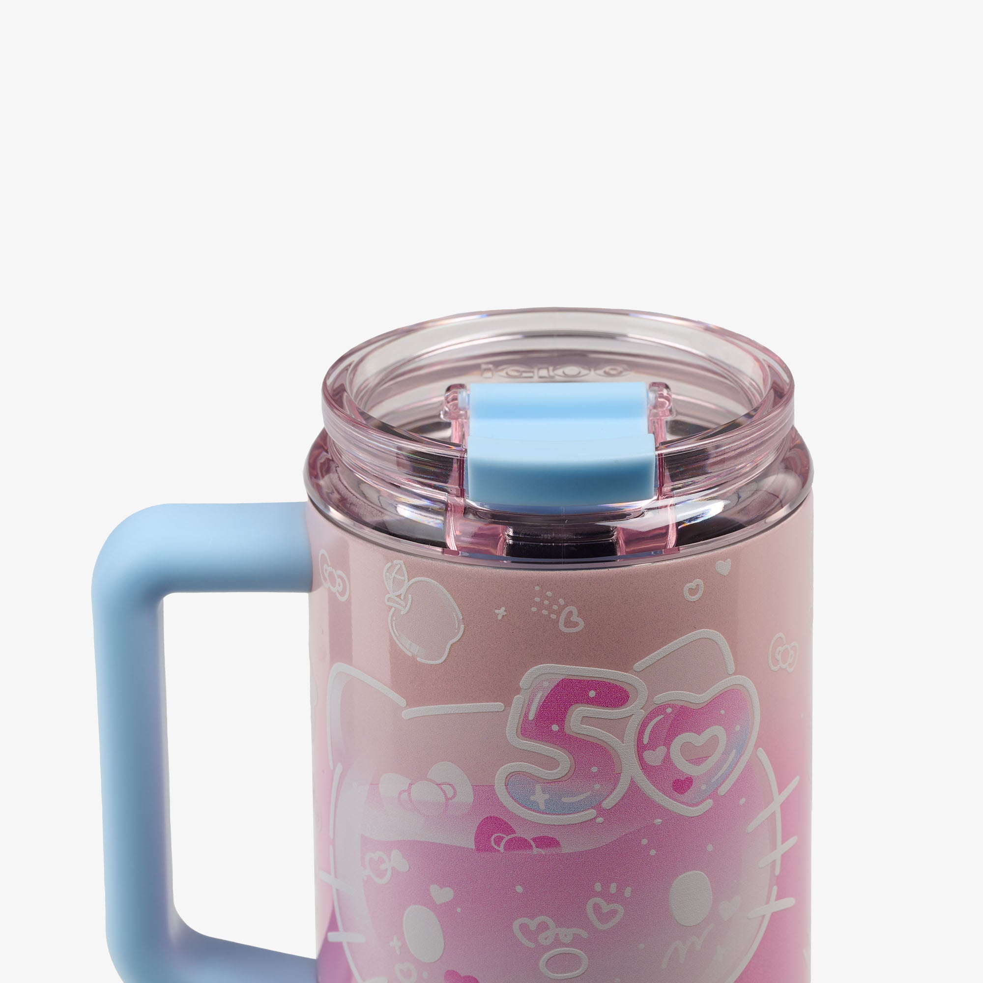 Hello Kitty® 50th Anniversary 32 Oz Flip ‘n’ Sip Travel Mug、mySite、noshort