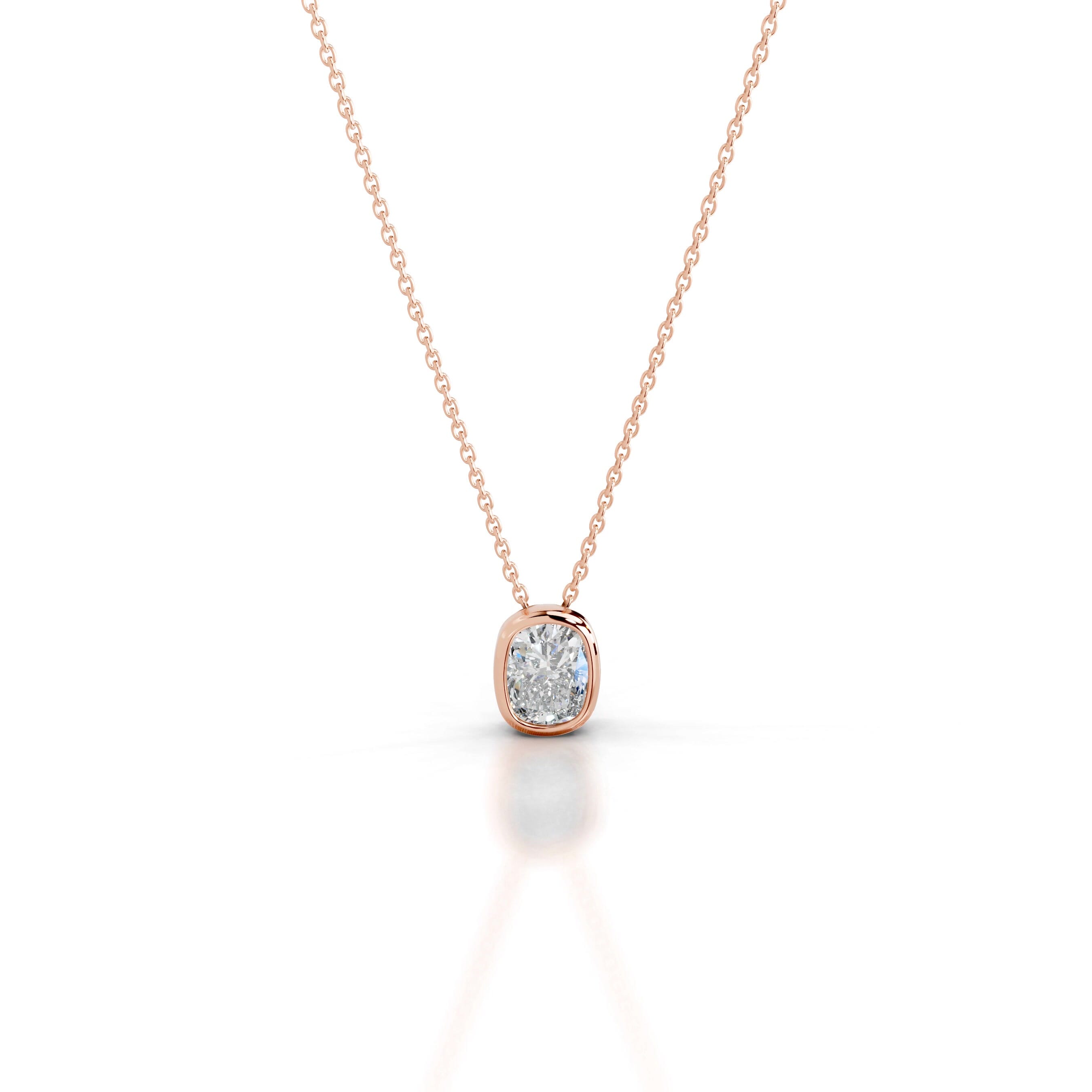 Gianna Lab Grown Diamond Pendant - 14K Rose Gold、mySite、hinf8tx79