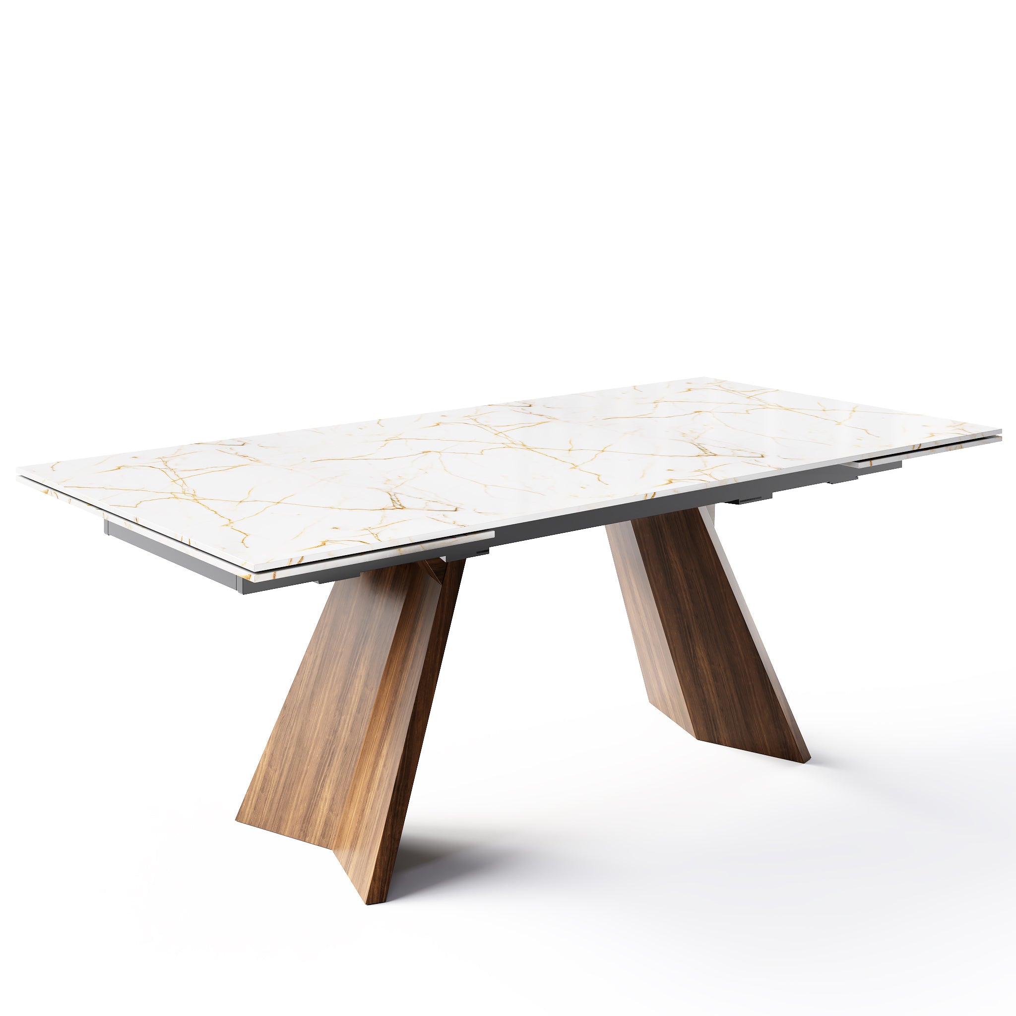  Icaro Extendable Dining Table with Marble and Ceramic Top Options、mySite、sugarbowlscore