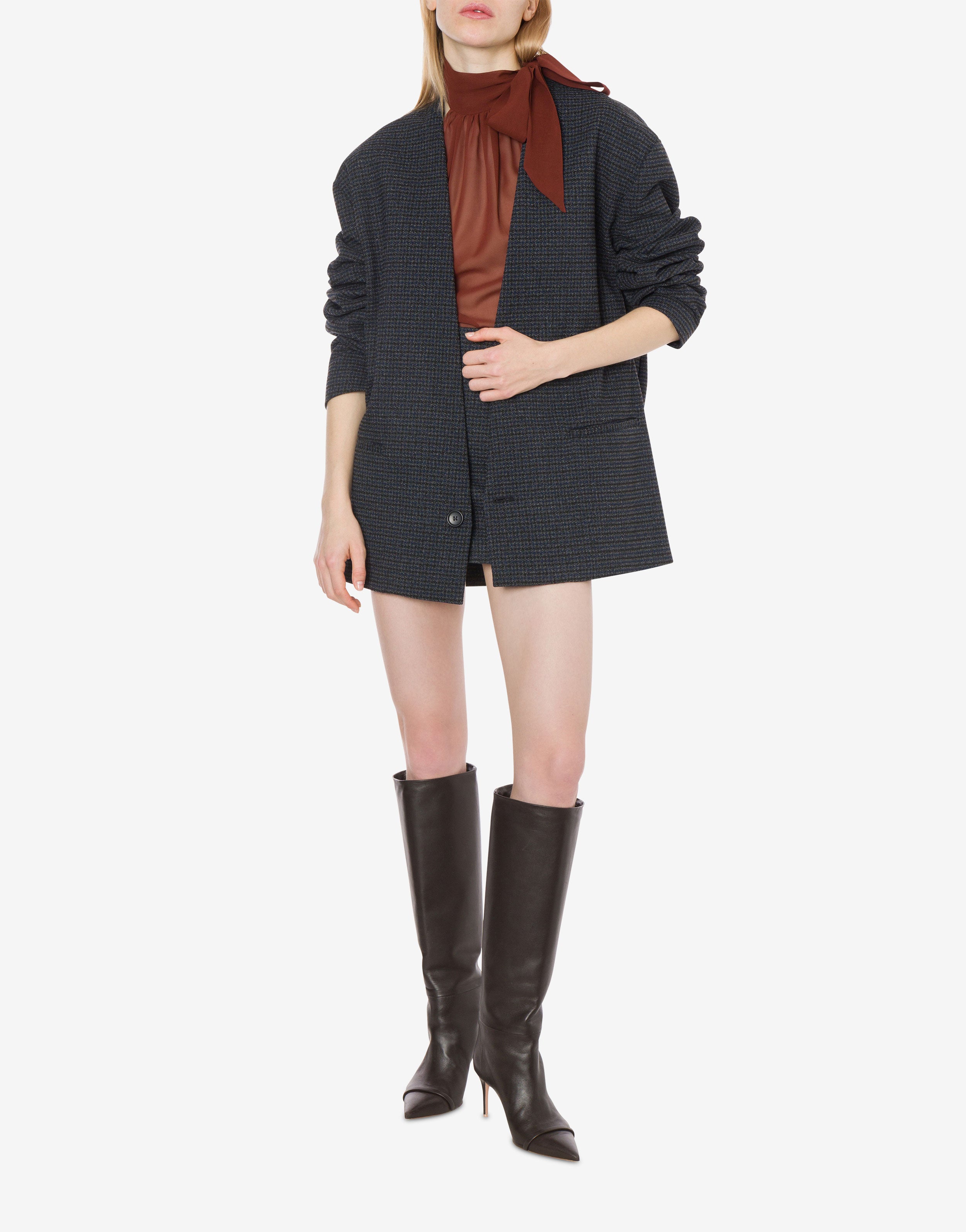 Giacca oversize in pied de poule、mySite、aoinhome