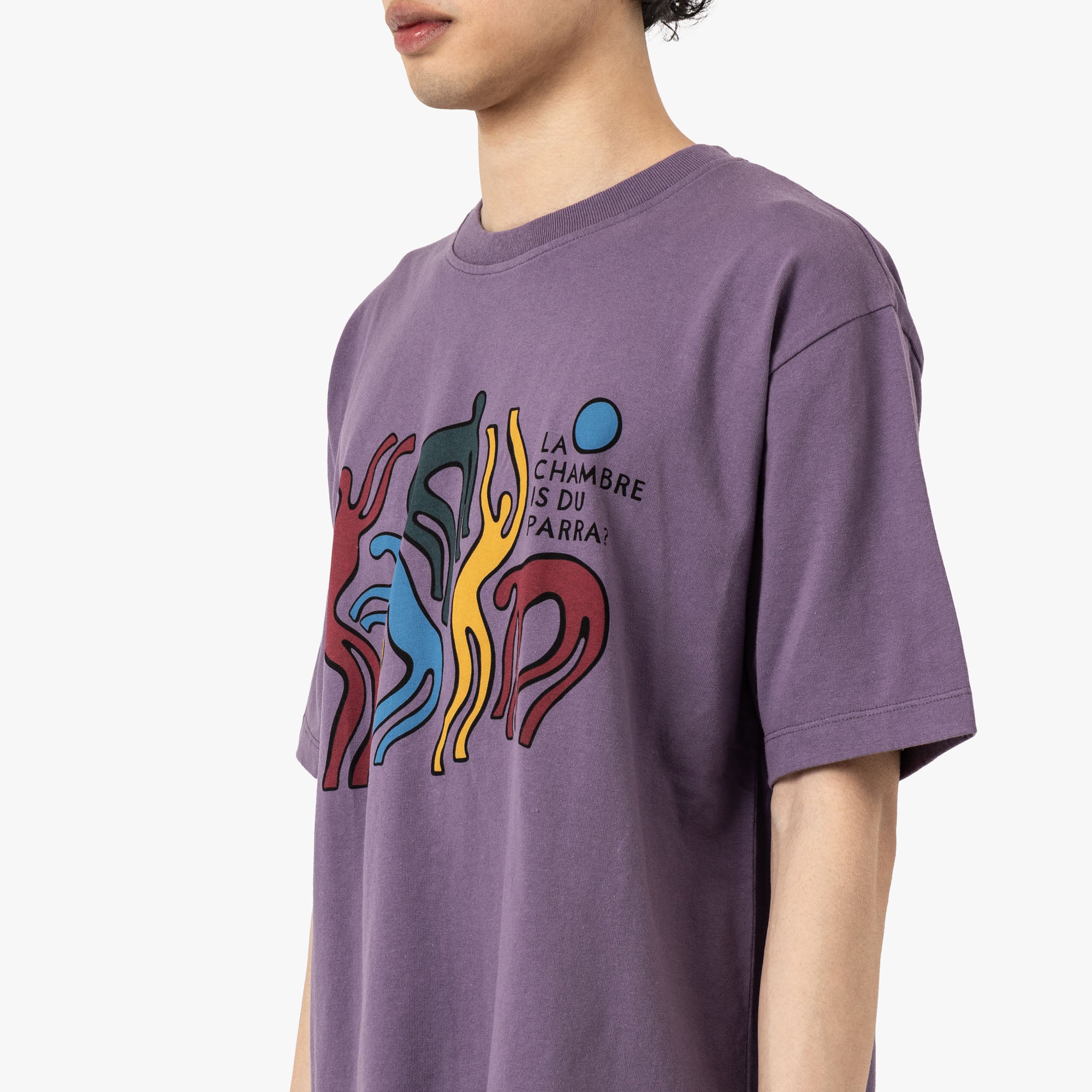  by Parra La Chambre Nuit T-Shirt Purple、mySite、merchandisen
