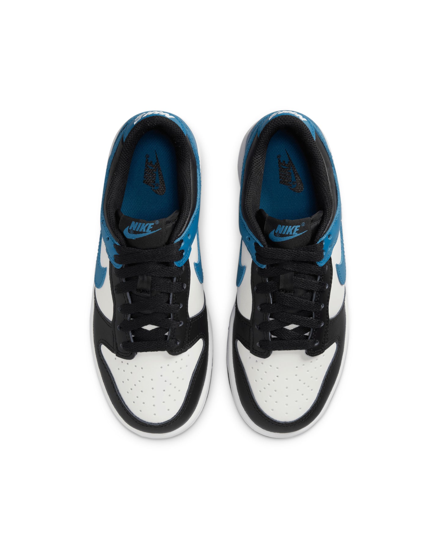 Nike Kids' Dunk Low (GS) Black White Blue Summit White/Indigo、mySite、zt4zffjzw