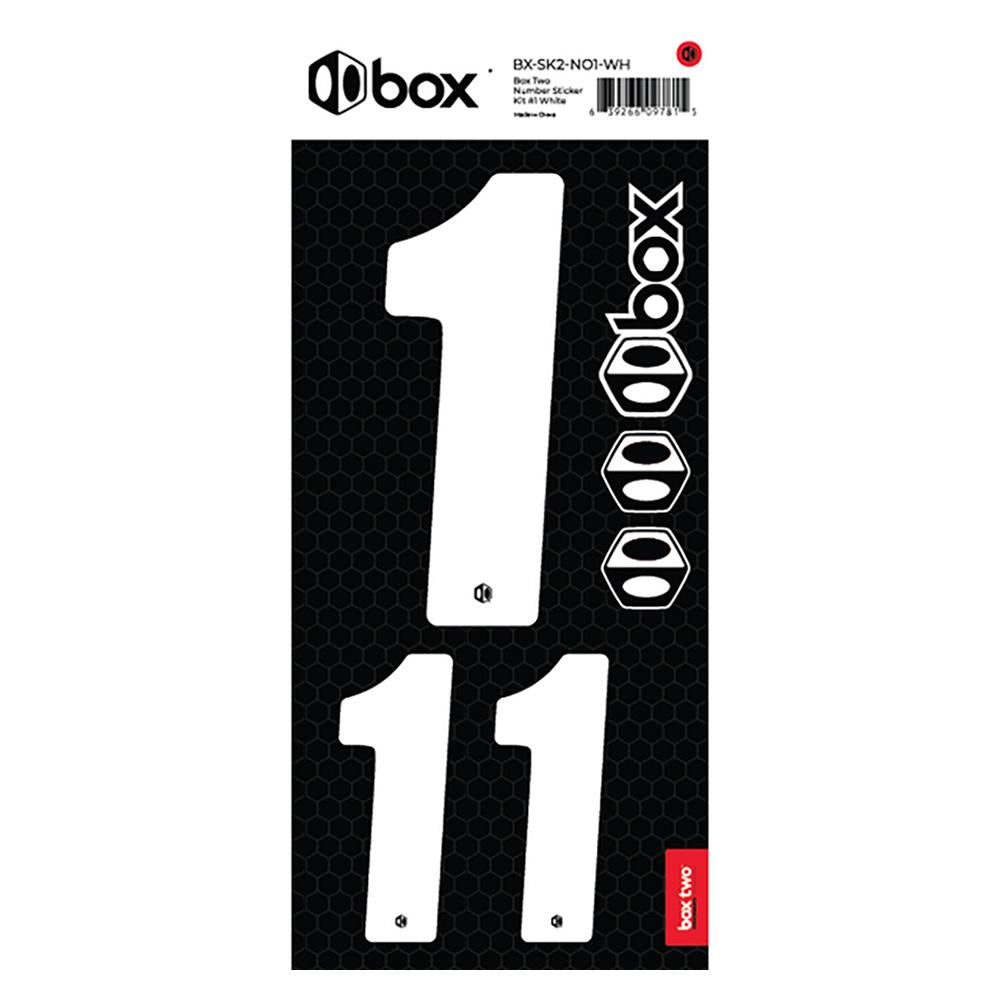  Box Two Number Sticker Kit - White、mySite、merchandisen