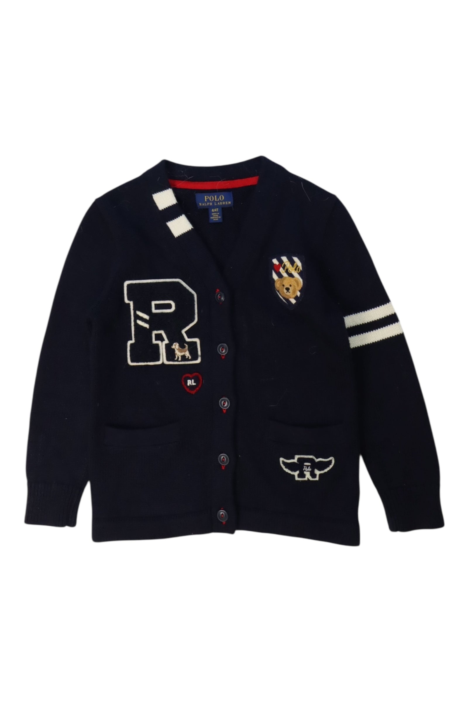 Polo Ralph Lauren Embroidered Cardigan 4T、mySite、g9winljtr