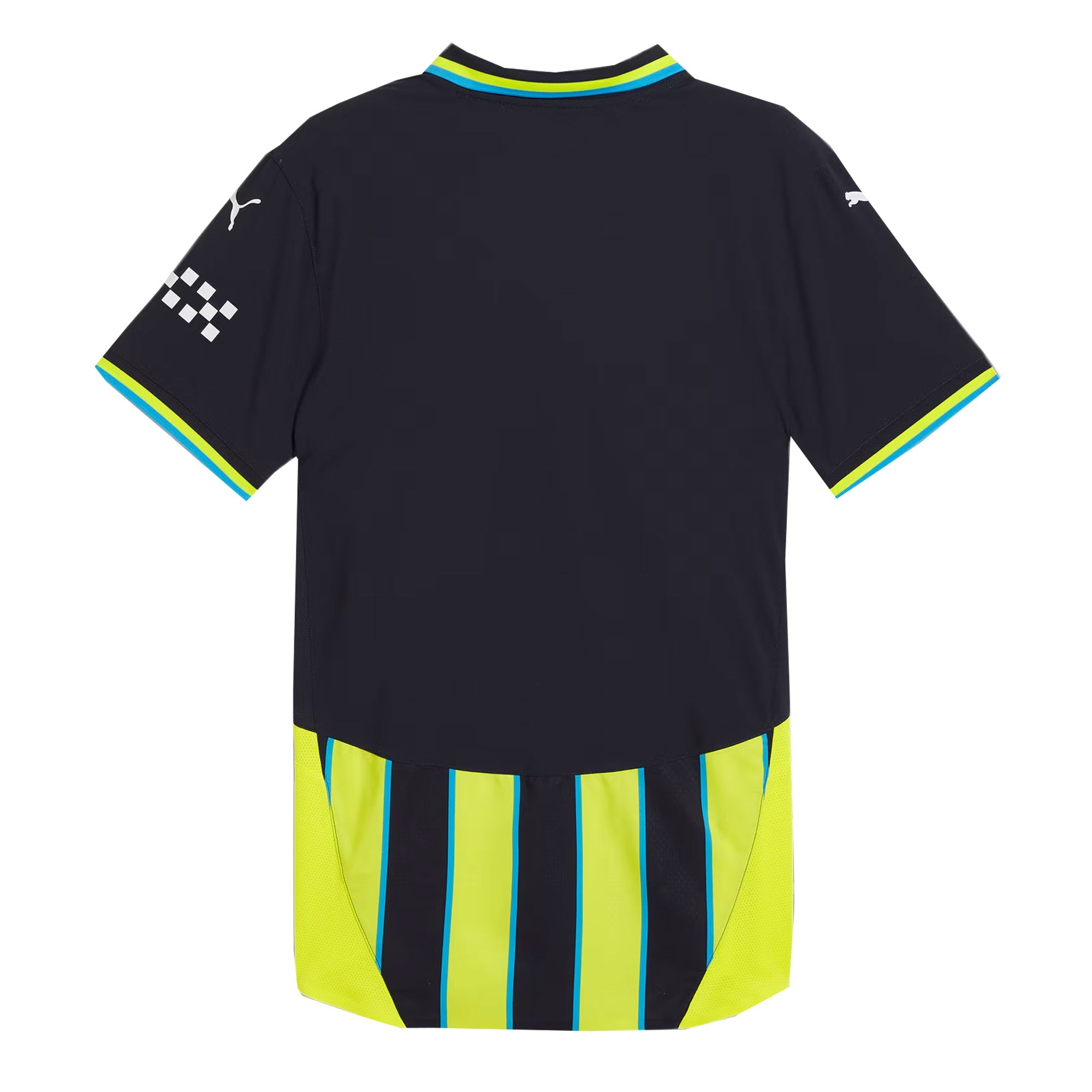 PUMA Men's Manchester City 2024/25 Authentic Away Jersey Yellow Glow/Navy、mySite、noshort