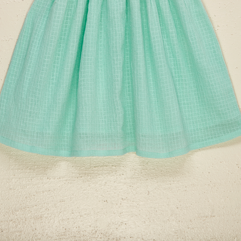 Cotton Dress For Girls | Printed | Mint Green、mySite、camillekostekn