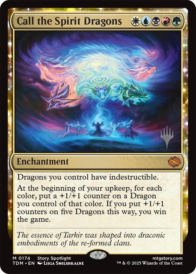 Call the Spirit Dragons Tarkir: Dragonstorm Promos、mySite、waistdrama