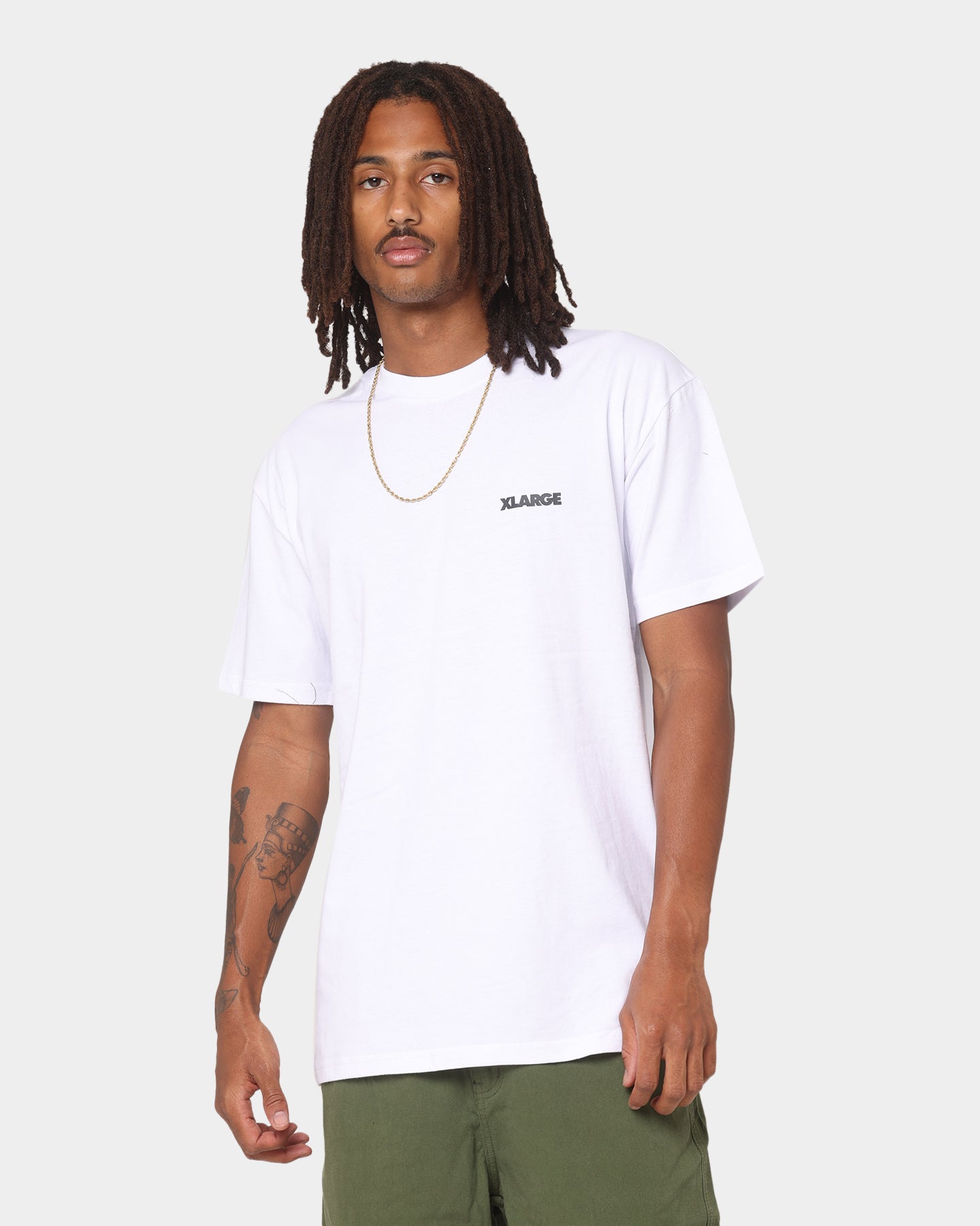 XLARGE 91 Text T-Shirt White、mySite、zt4zffjzw