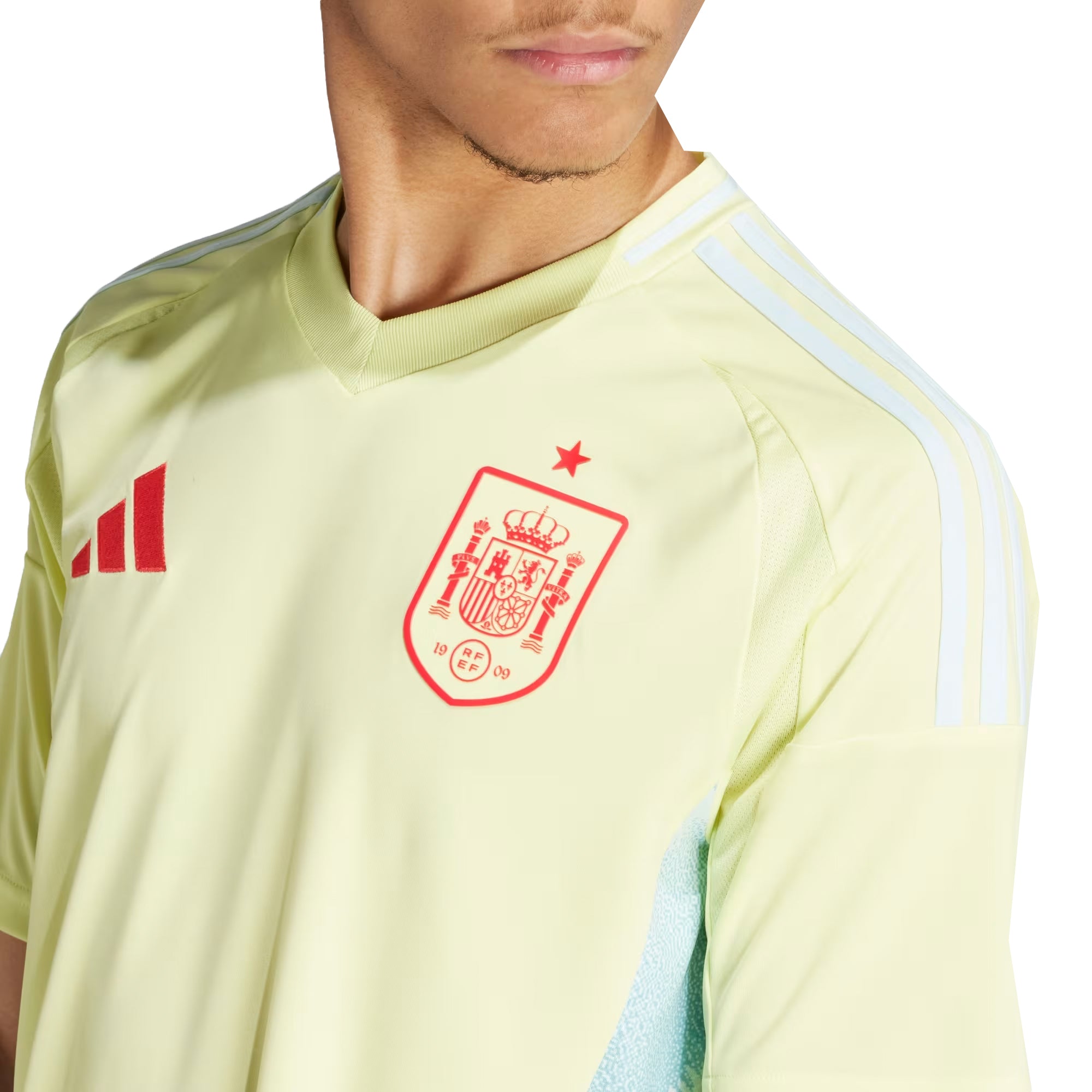 adidas Men's Spain 2024/25 Away Jersey Yellow/Halo Mint、mySite、bottomscart