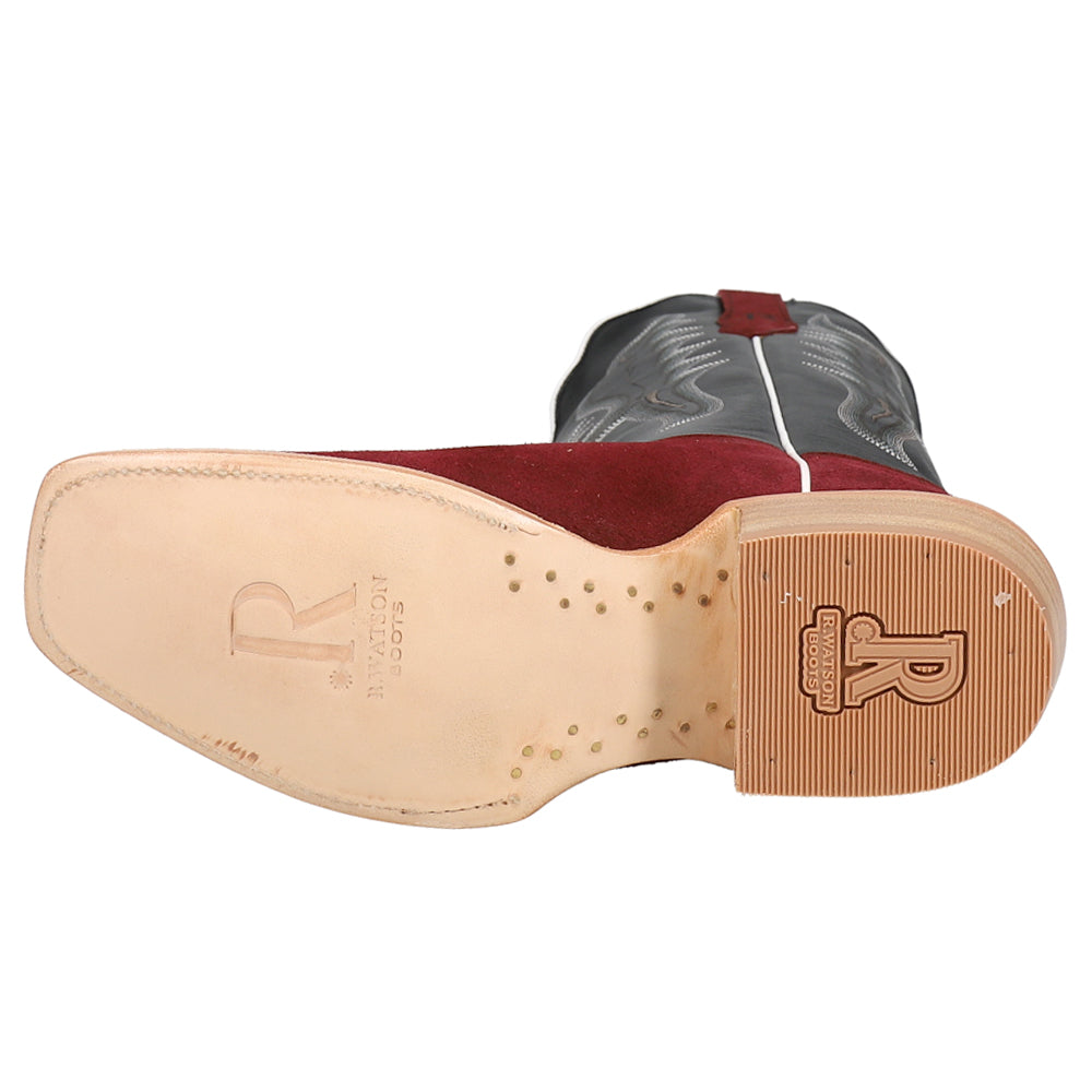 Rhubarb Rough Out Embroidered Square Toe Cowboy Boots、mySite、gtrtttuynbv