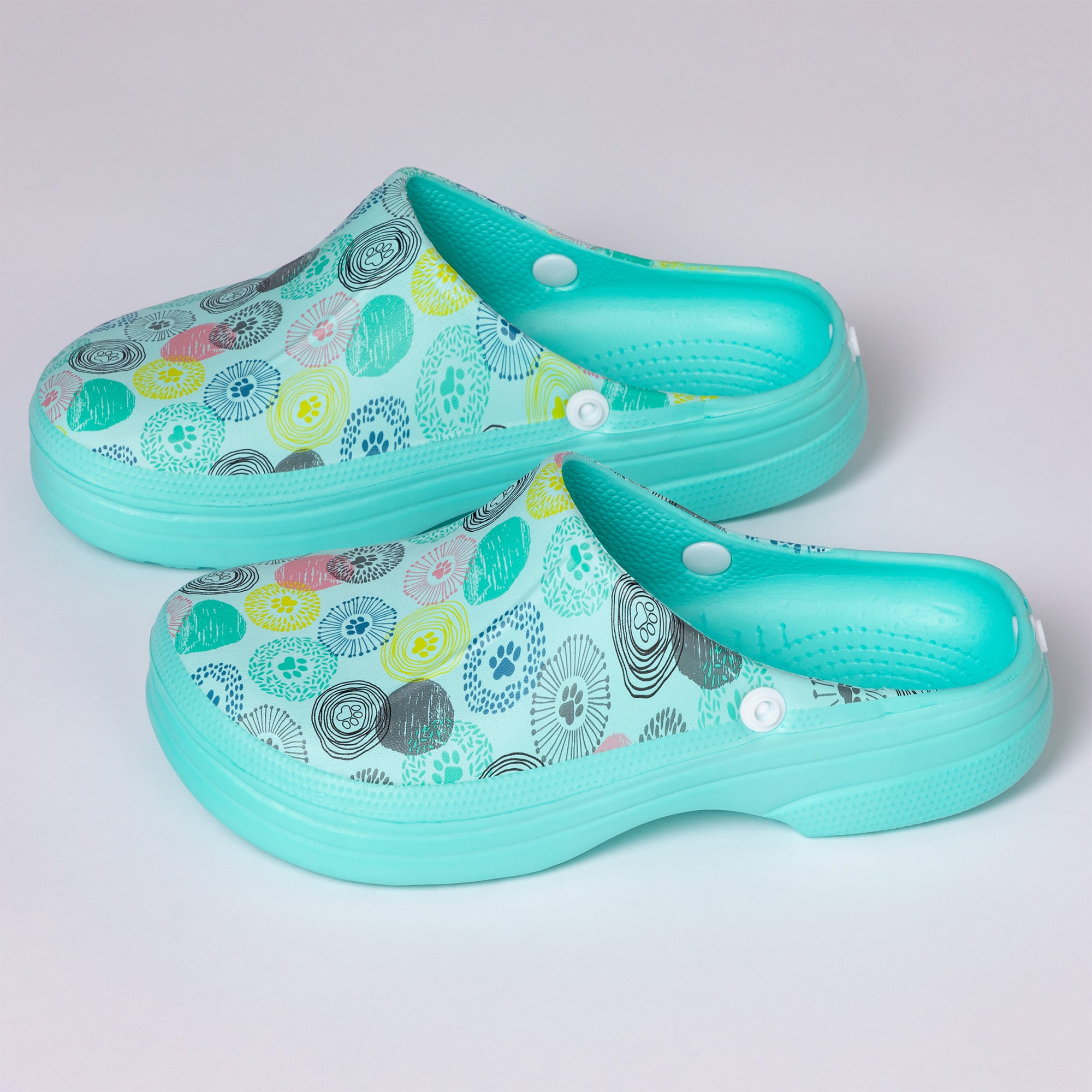 Paw Print Indoor/Outdoor Slide Slippers、mySite、camillekostekn