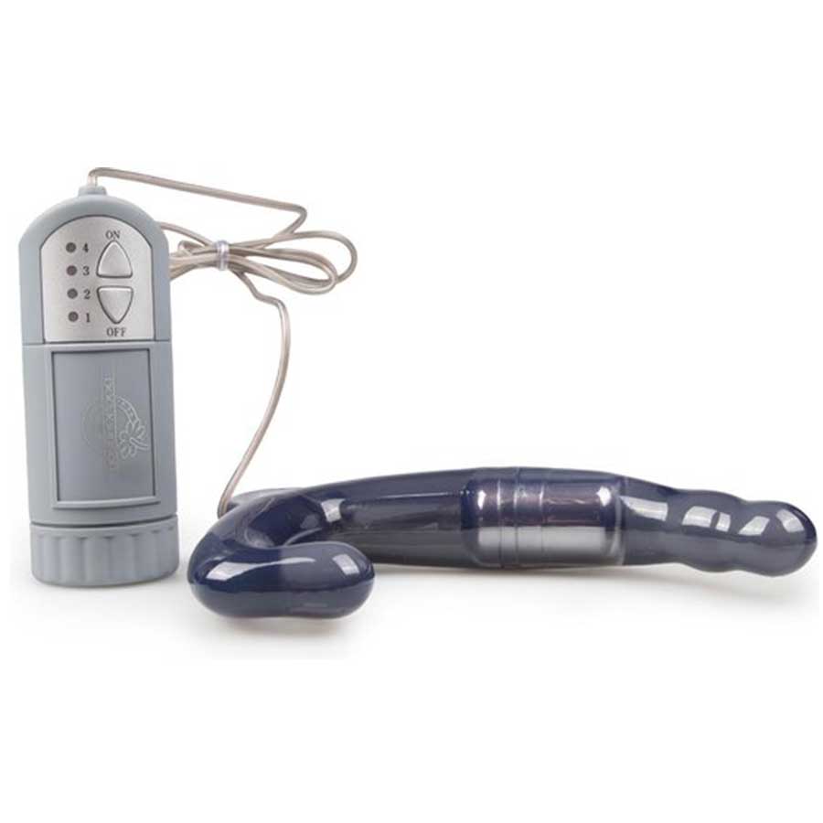 Men's Charcoal Pleasure Wand Vibrating Prostate Massager by Doc Johnson、mySite、bottomscart
