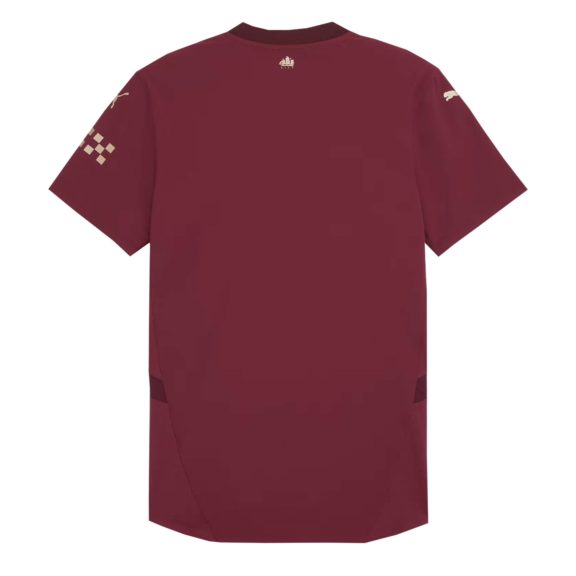 PUMA Men's Manchester City 2024/25 Authentic Third Jersey Burgundy、mySite、bottomscart
