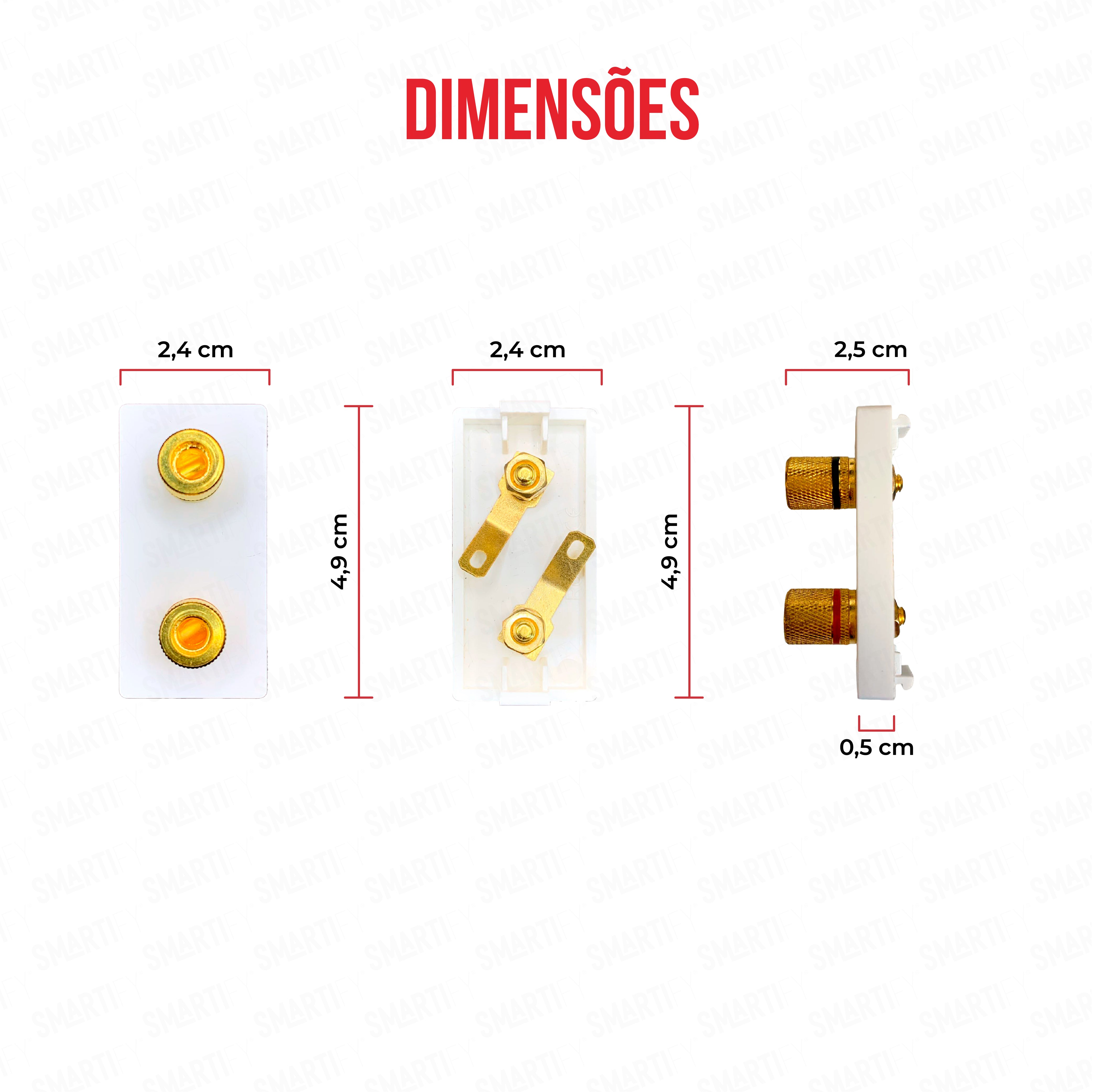 Smartify vPRO Meio Módulo Áudio-Vídeo Branco - SYP0MADVDBR、mySite、fannypackpong