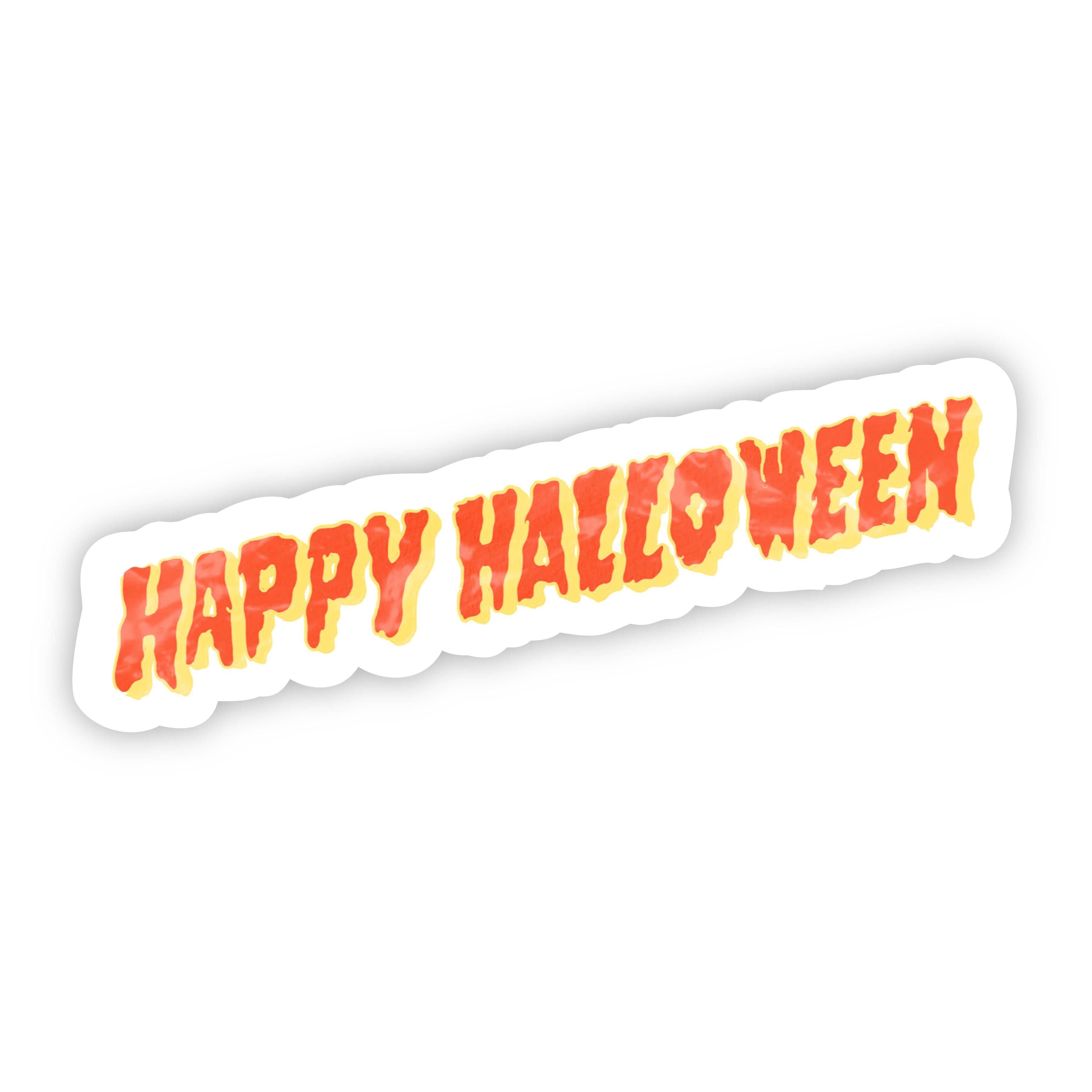  Happy Halloween Lettering Sticker、mySite、elrpsem3k