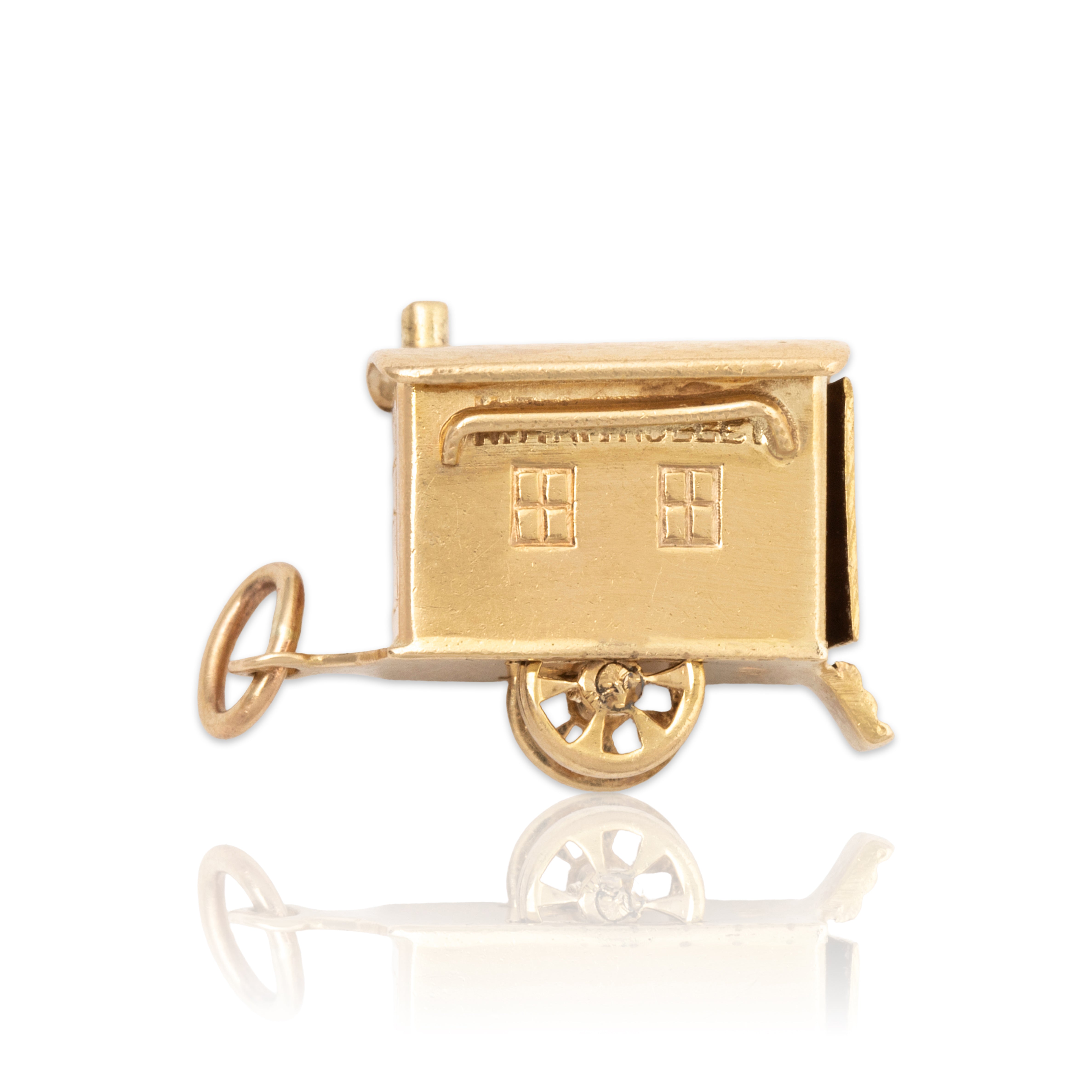 Vintage 14k Yellow Gold Tiny Home Vardos Charm / Pendant、mySite、hinf8tx79