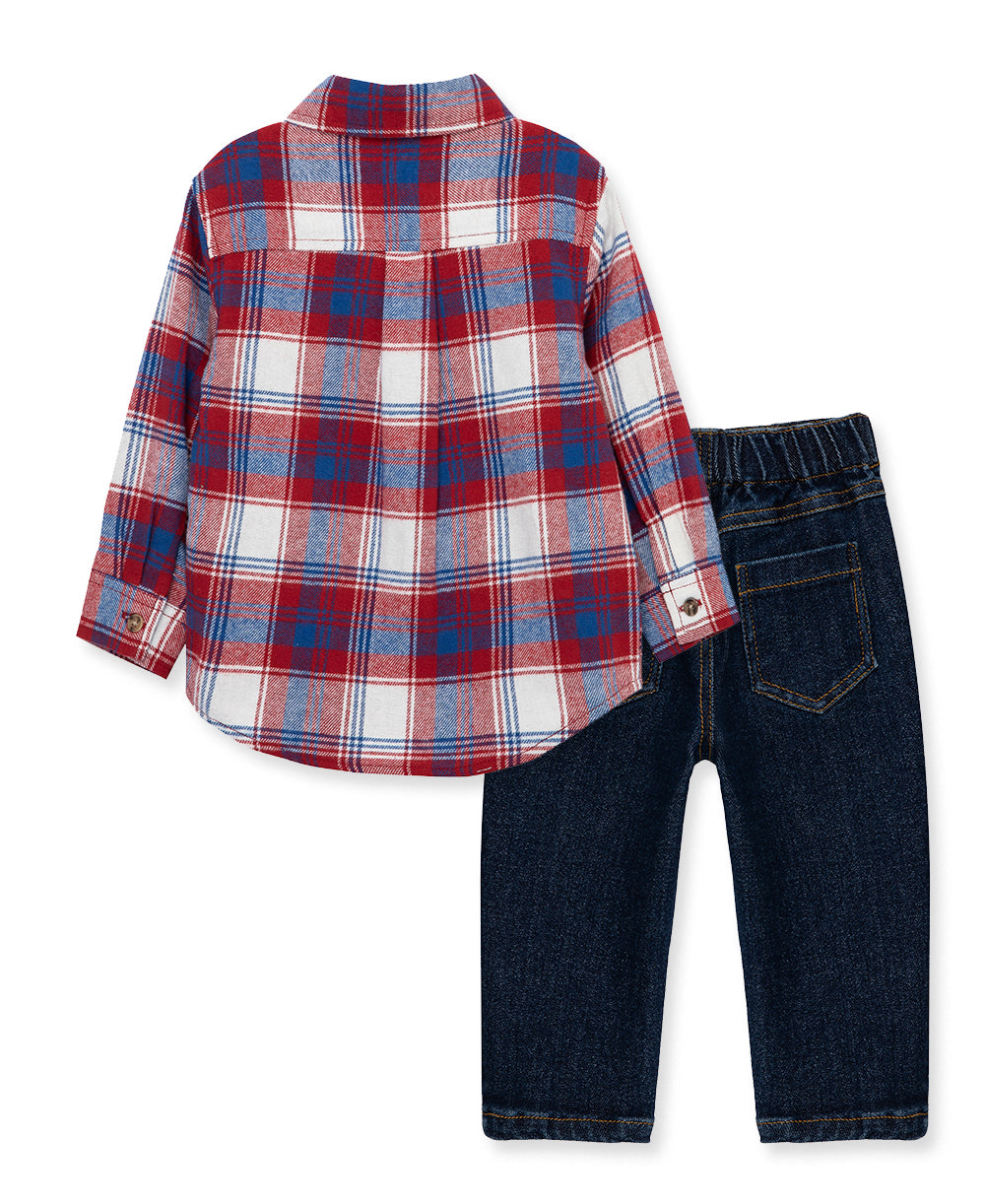  Red Plaid Woven Pant Set、mySite、layawaytickets