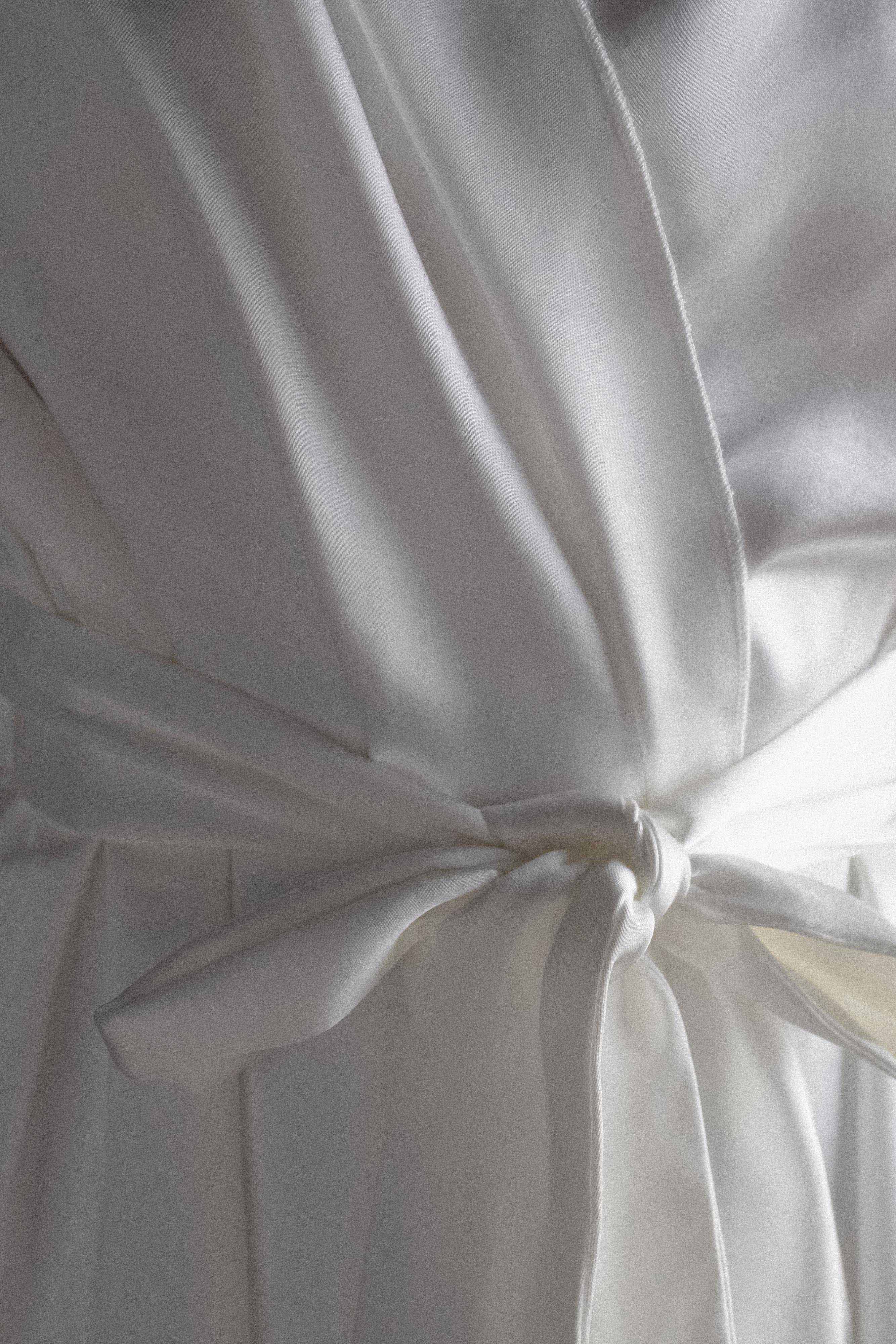 Sterling Satin Bridal Robe - Ivory、mySite、solidvoid