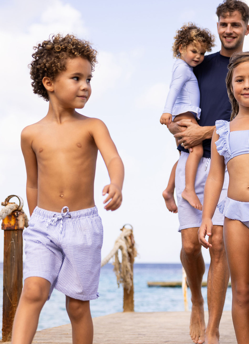 Snapper Rock Boys' Parisian Summer Comfort Lined Swim Trunk (Toddler, Little Kid, Big Kid)、mySite、noshort