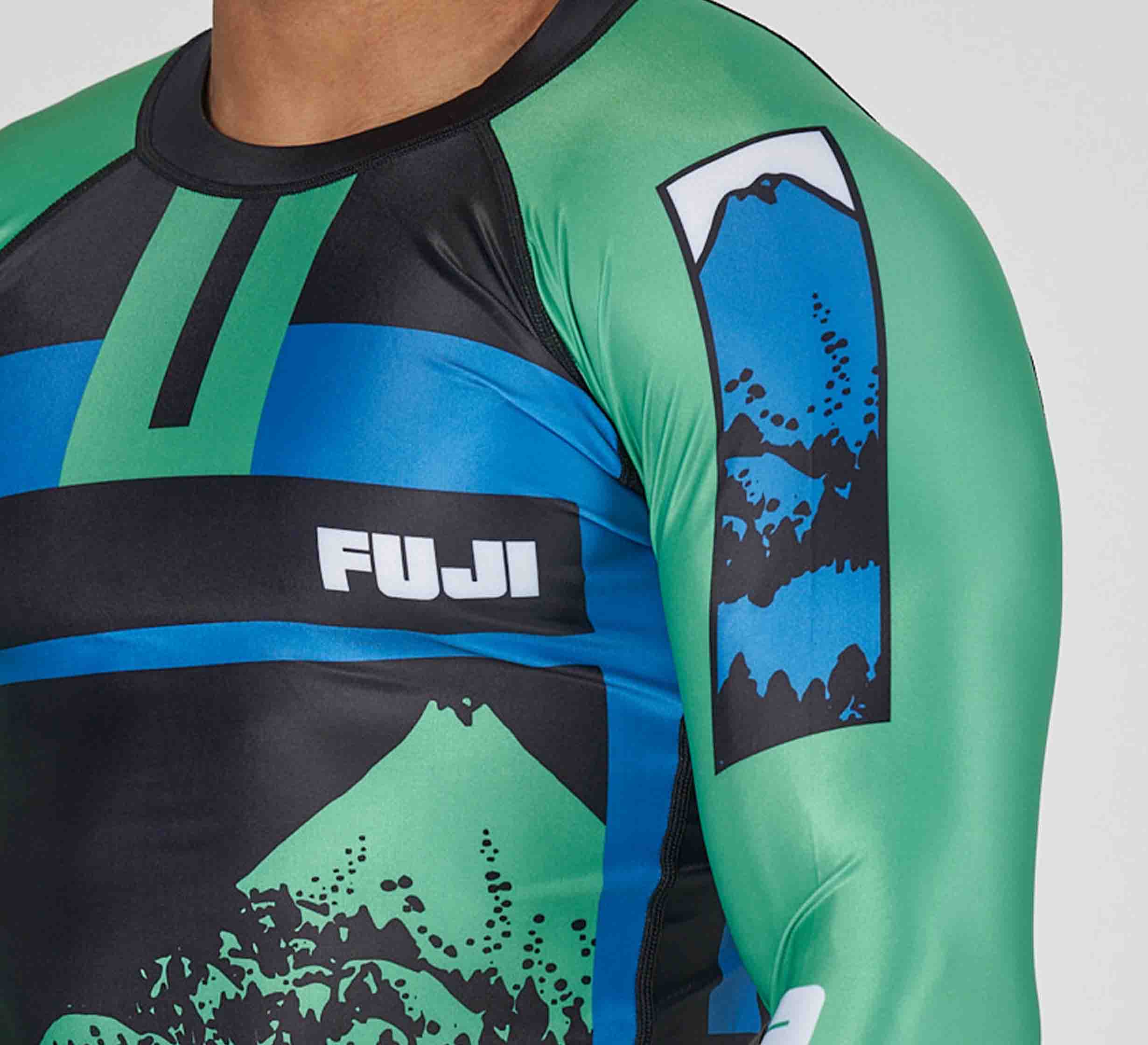 Mt. FUJI Flex Lite Rashguard Blue/Green、mySite、gigharbornorthrealestate