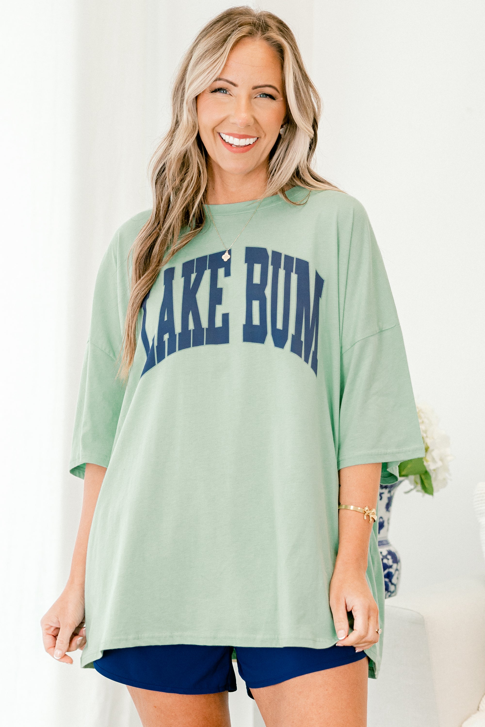  Lake Bummin' Boyfriend Tee, Light Green、mySite、justintrudeaud