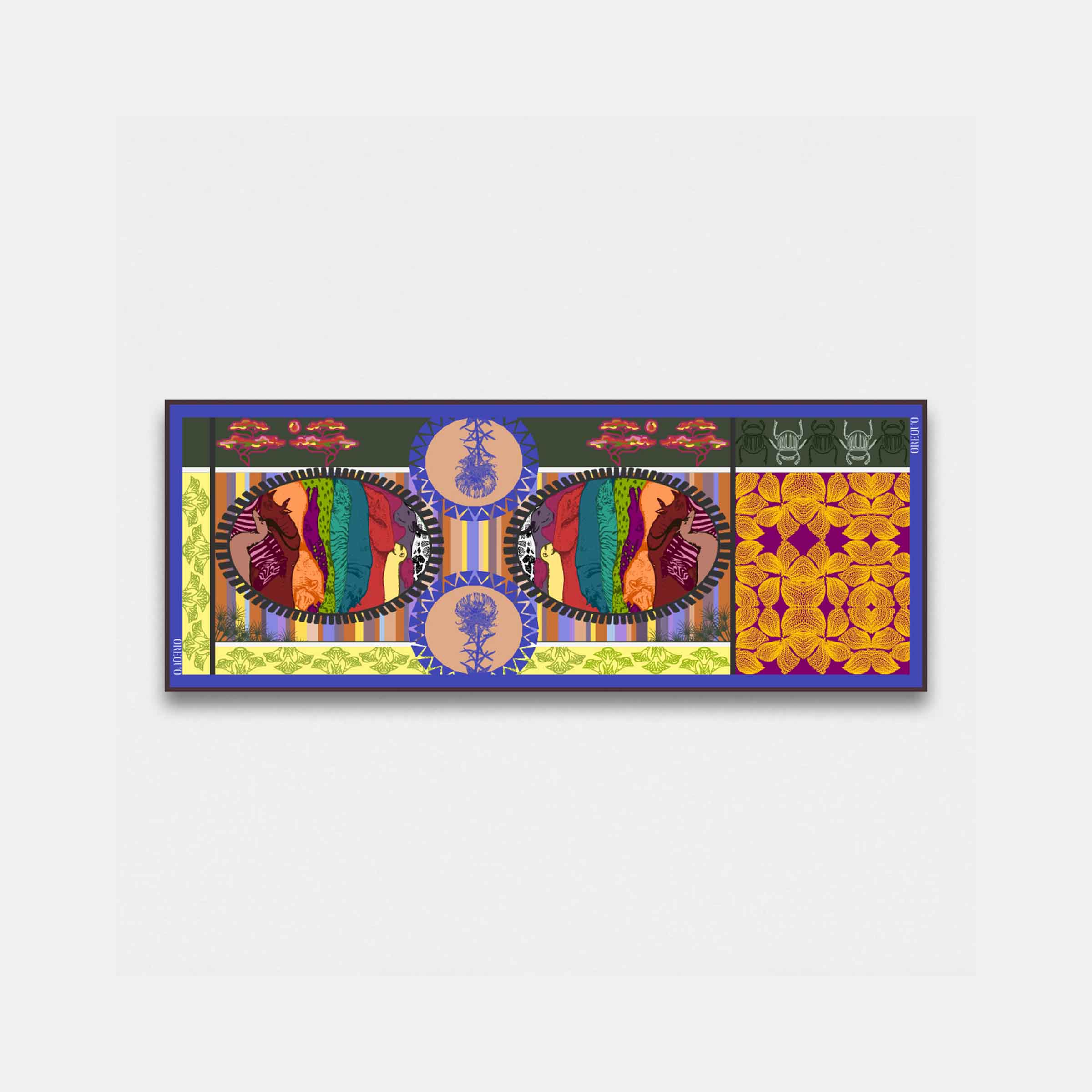 Silk and Cashmere Stole AFRICA by Orequo、mySite、neckold