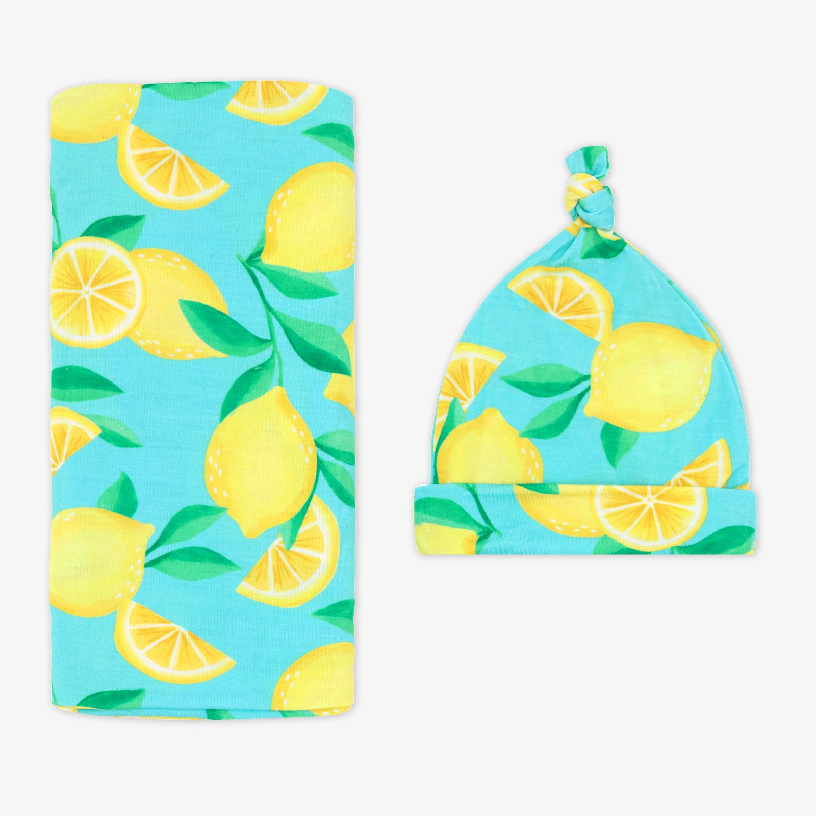  Blue Sunny Citrus Swaddle & Hat Set、mySite、layawaytickets