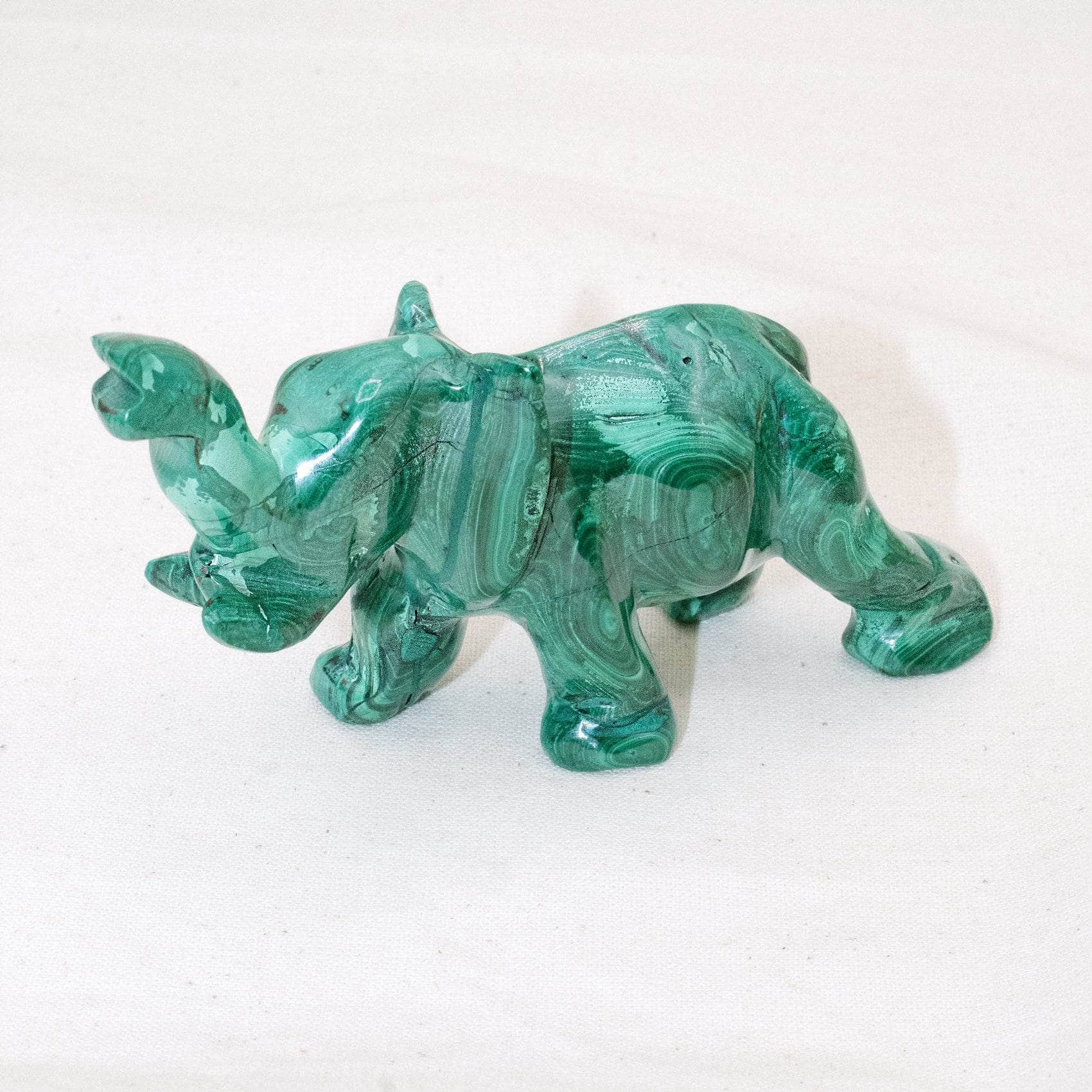Genuine Malachite Elephants - Hand Carved - 1 of a Kind、mySite、hinf8tx79