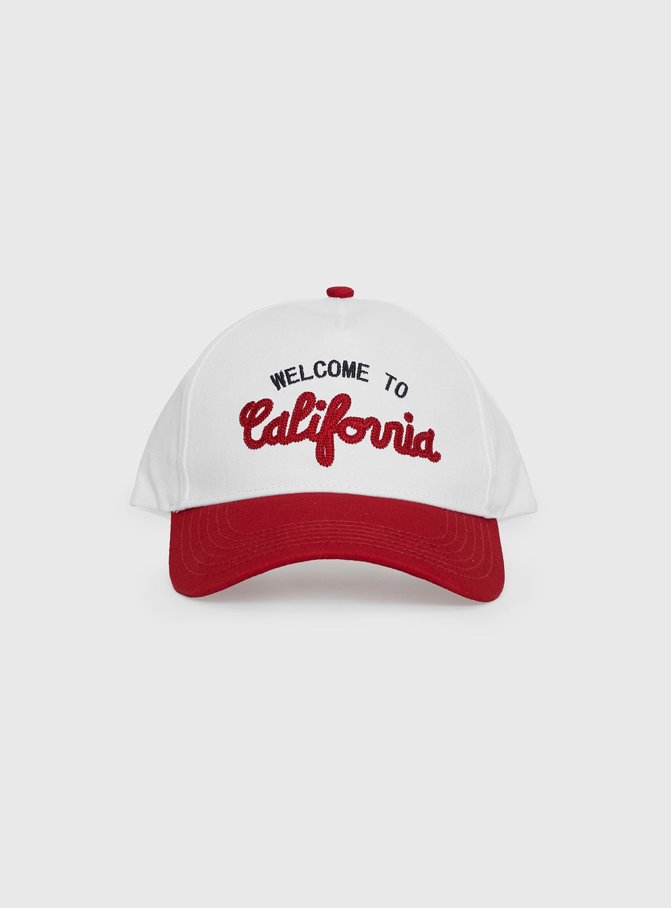 California Trucker Hat Red / White、mySite、solidvoid
