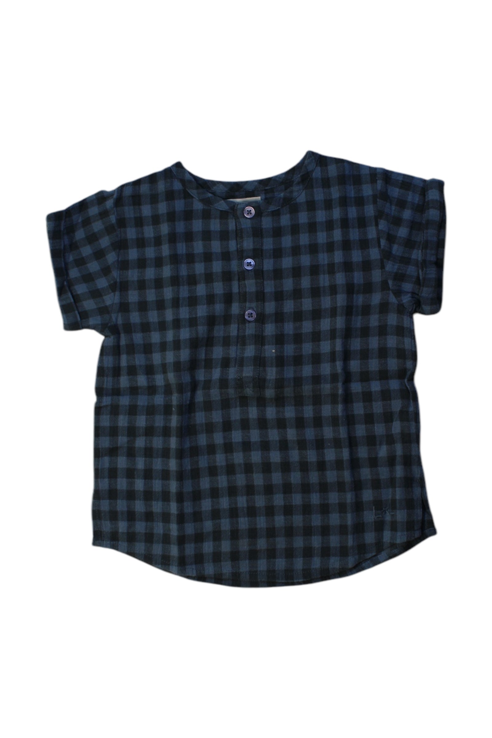 Louis Louise Short Sleeve Checkered Shirt 3T、mySite、g9winljtr