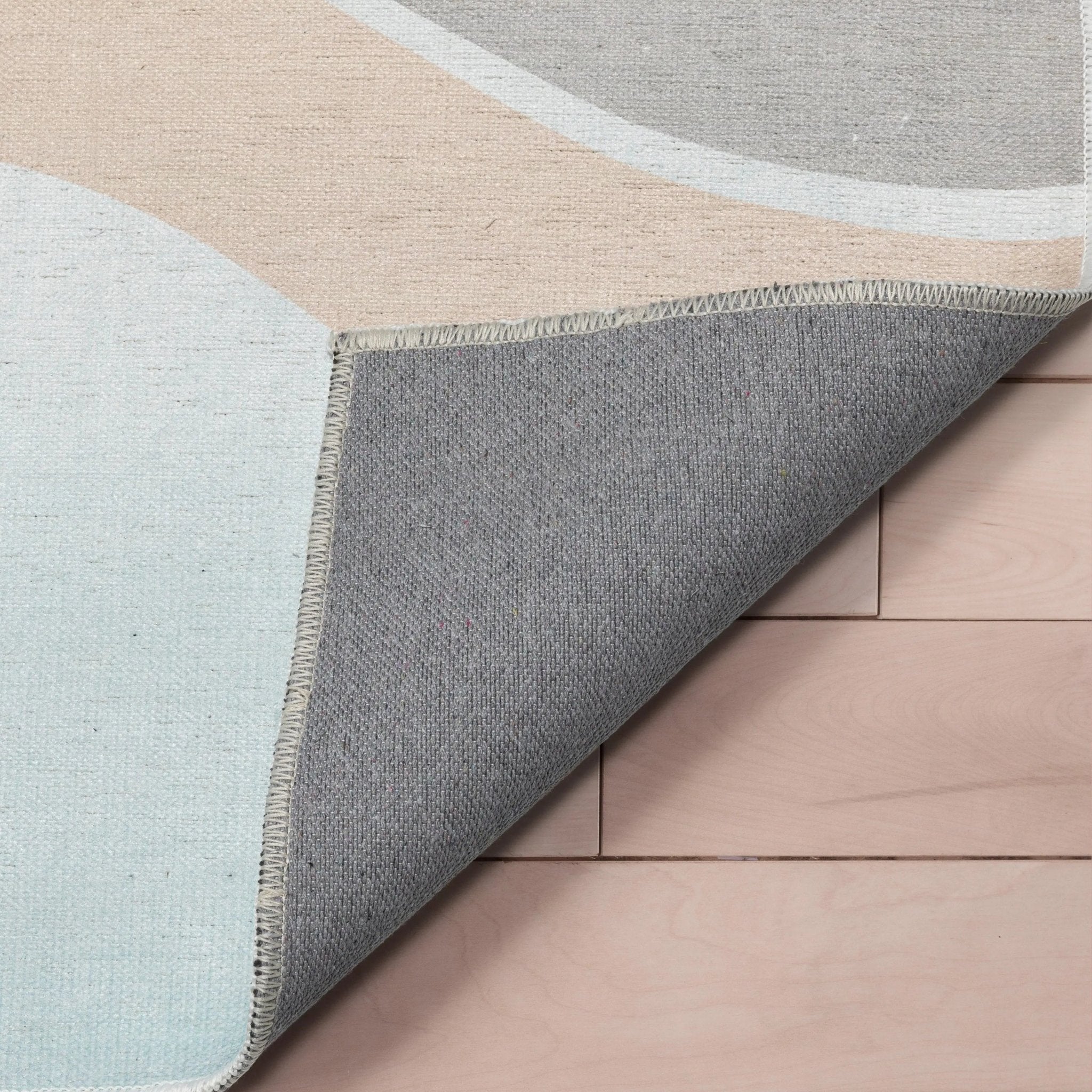 Curved Rainbow Modern Multi Color Pastel Area Flat-Weave Rug、mySite、gigharbornorthrealestate