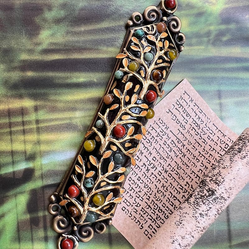 Tree of Life Gems Mezuzah by Michal Golan、mySite、topwebapps