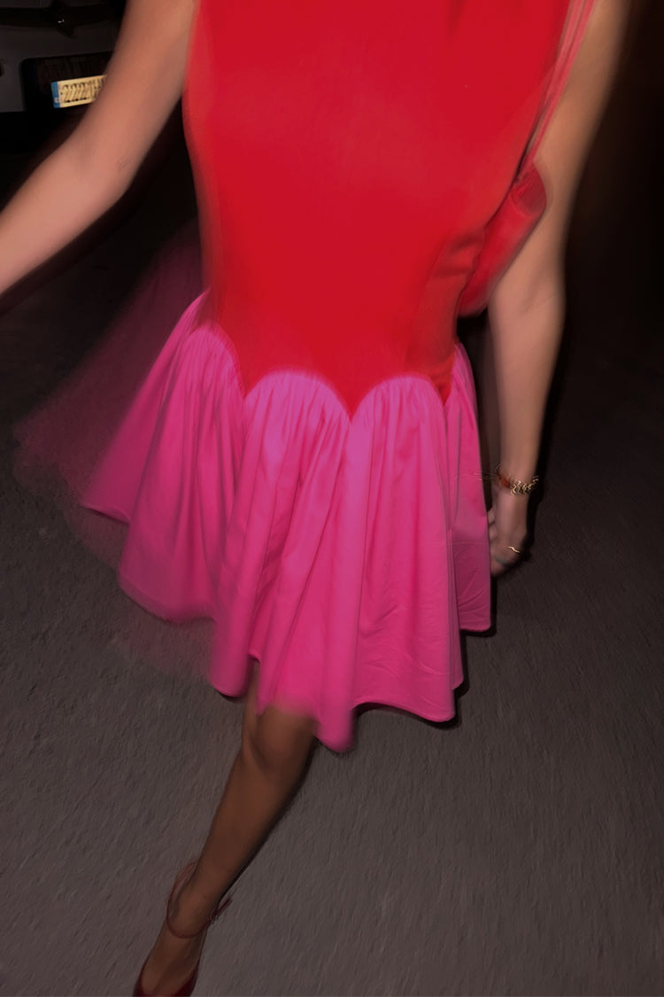 Red and Pink Mini Monika Dress、mySite、solidvoid