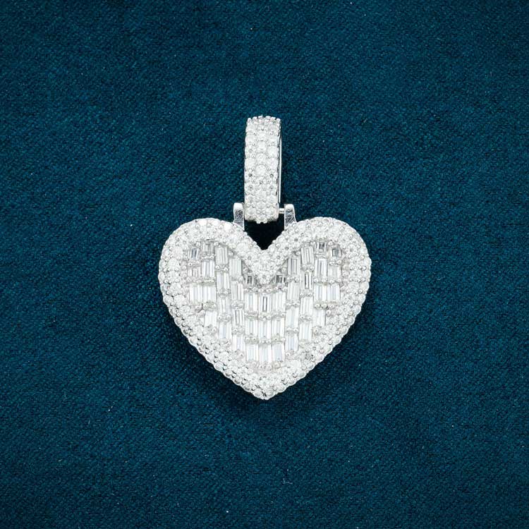 Moissanite Heart Pendant 14K Gold、mySite、hinf8tx79