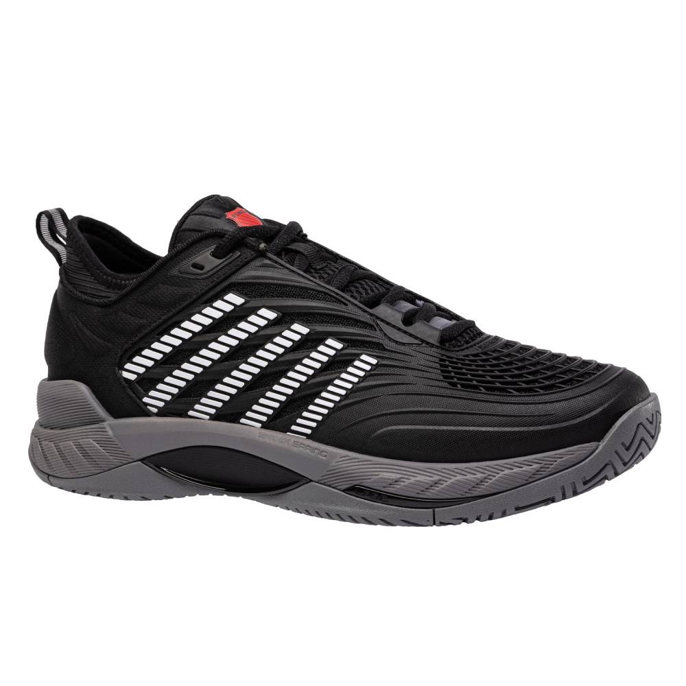 K-Swiss Hypercourt Supreme 2 Men's Tennis Shoe (Black/Grey)