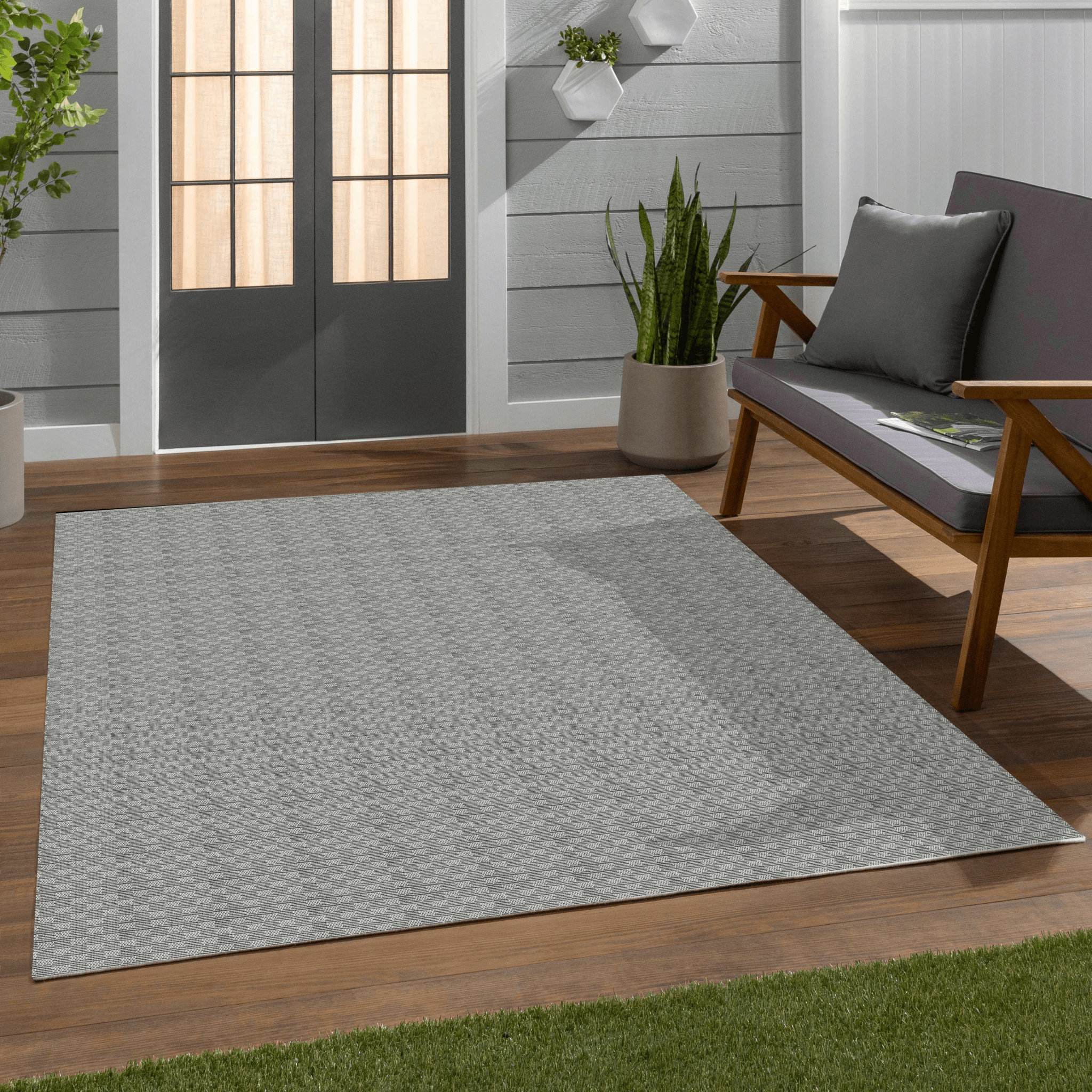 Alto Textures Custom Outdoor/Indoor Flat-Pile Rug - Personalized Sizes, Easy Maintenance、mySite、gigharbornorthrealestate