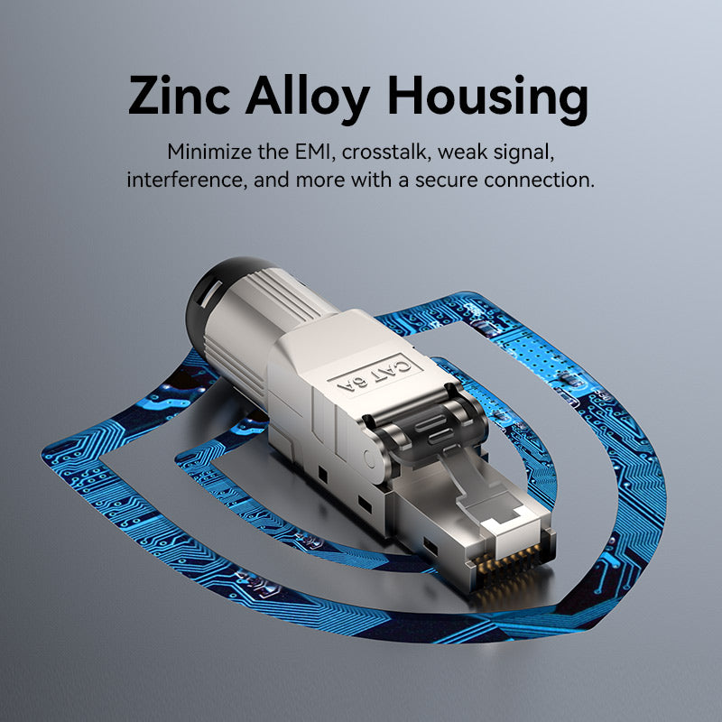 Vention Cat6A Shielded Toolless 8P8C RJ45 Modular Plug、mySite、fannypackpong