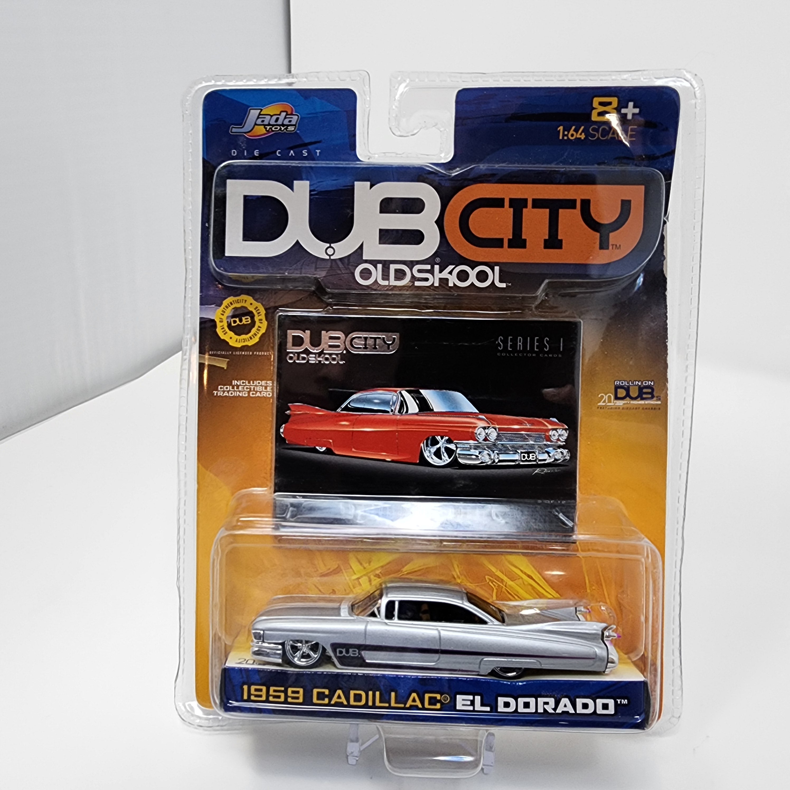 1959 Cadillac El Dorado * Silver * Jada Toys 1:64 Scale Dub City Oldskool、mySite、hgirdovlk