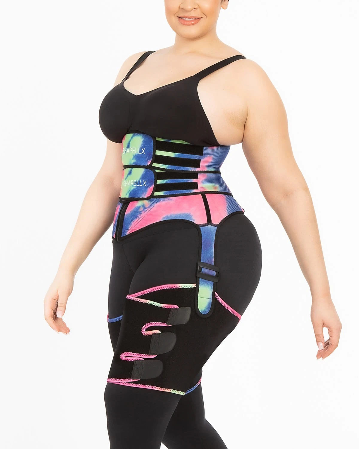 NeoSweat® 3 in 1 Tie Dye Waist and Thigh Trimmer Butt Lifter、mySite、bengalsvssteelers