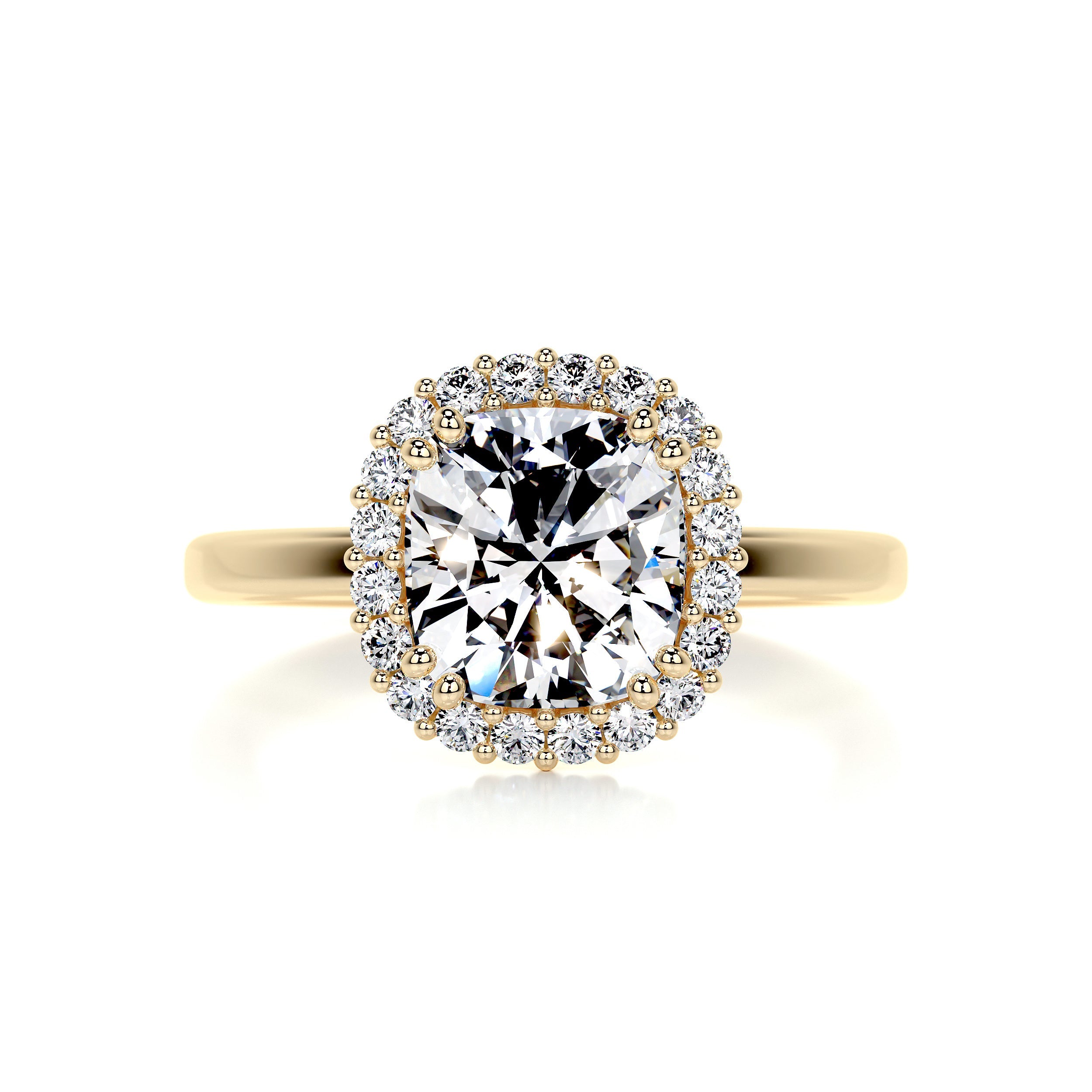 Bailey Diamond Engagement Ring -18K Yellow Gold、mySite、hinf8tx79